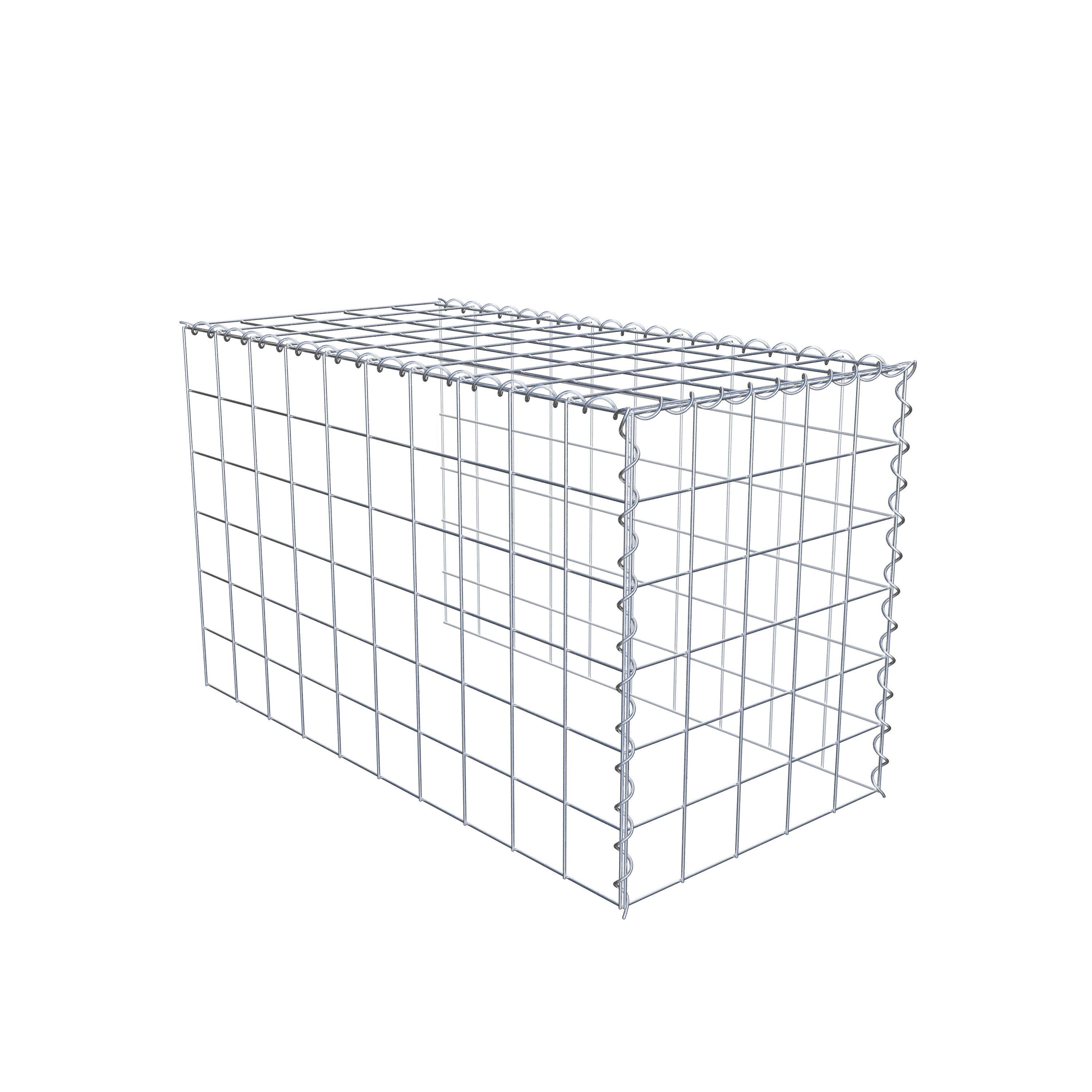 Gabion sur toile type 4 100 cm x 60 cm x 50 cm (L x H x P), maille 10 cm x 10 cm, spirale