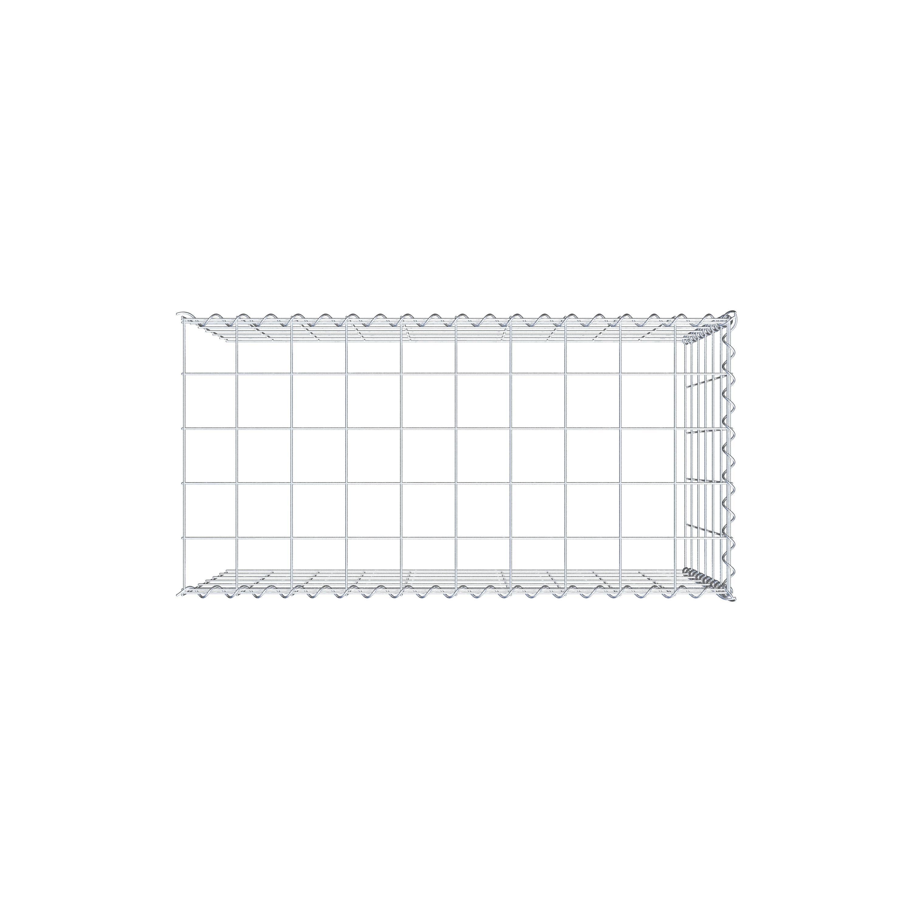 Gabion sur toile type 4 100 cm x 60 cm x 50 cm (L x H x P), maille 10 cm x 10 cm, spirale