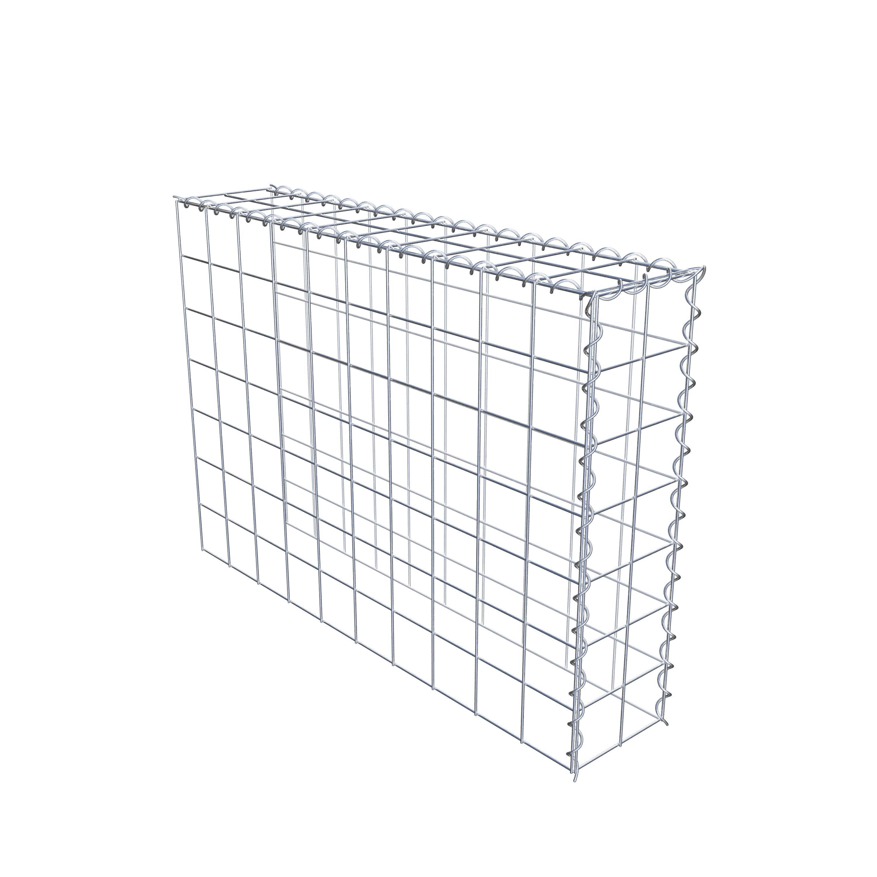 Gabion sur toile type 4 100 cm x 70 cm x 20 cm (L x H x P), maille 10 cm x 10 cm, spirale