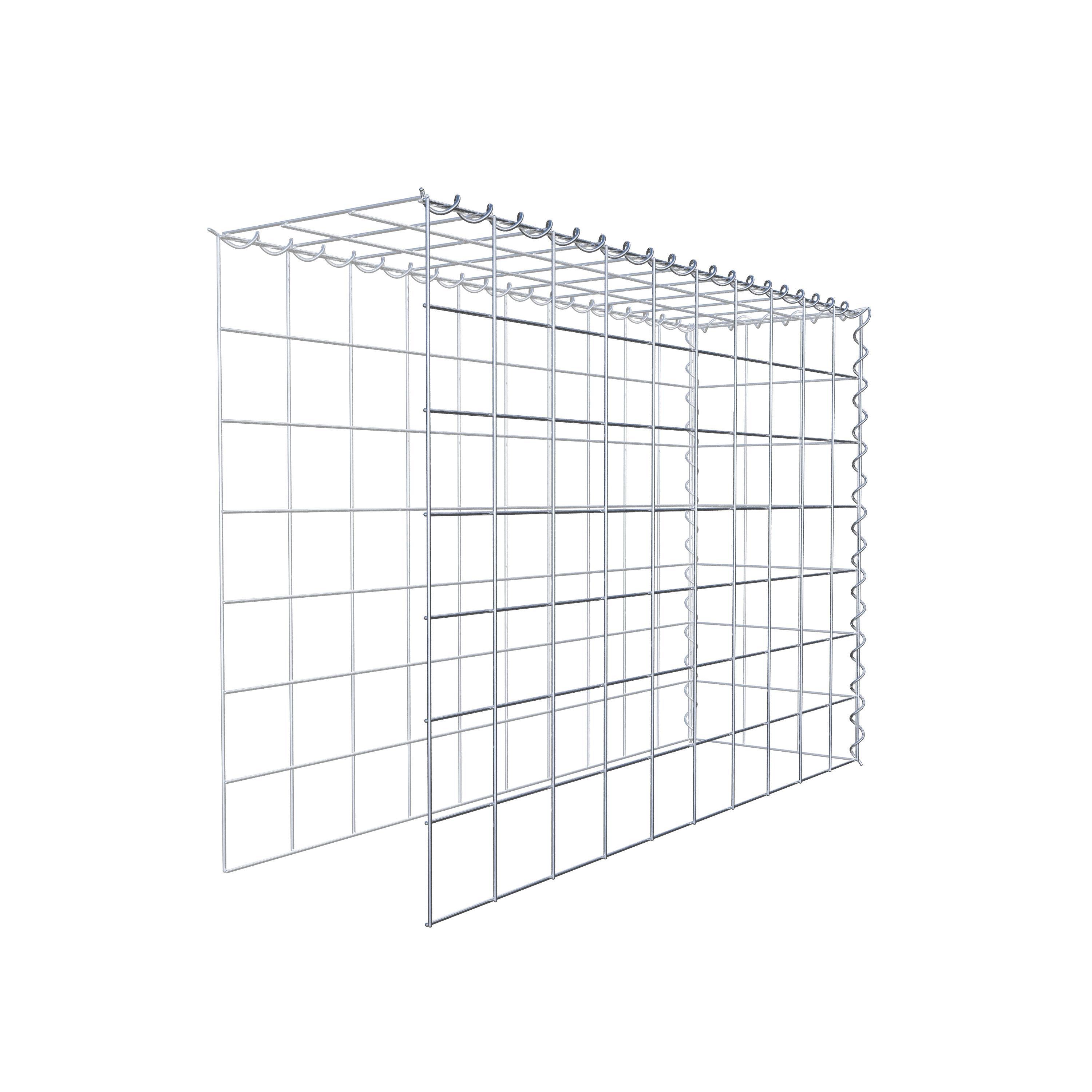 Gabion sur toile type 4 100 cm x 70 cm x 30 cm (L x H x P), maille 10 cm x 10 cm, spirale