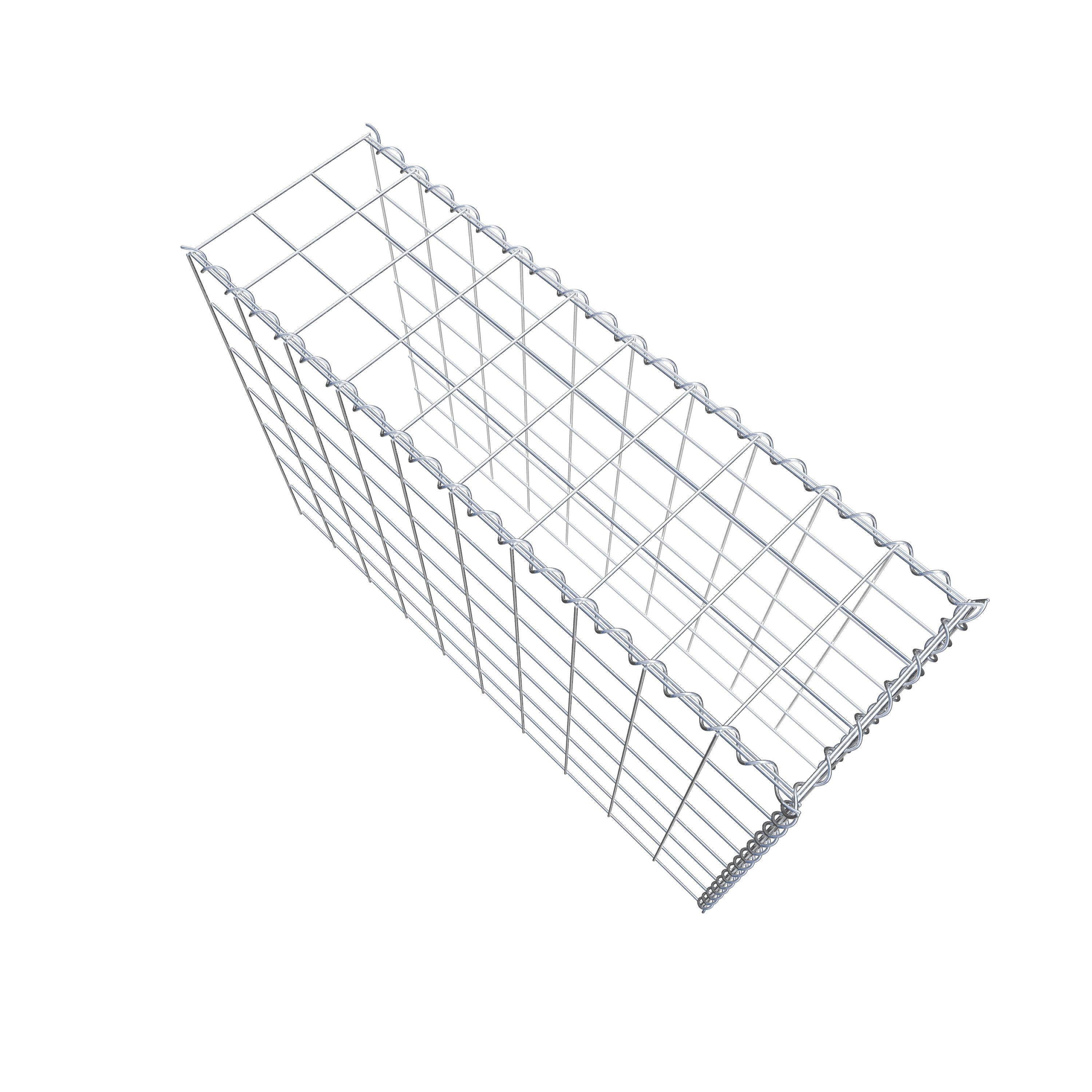 Gabion sur toile type 4 100 cm x 70 cm x 30 cm (L x H x P), maille 10 cm x 10 cm, spirale