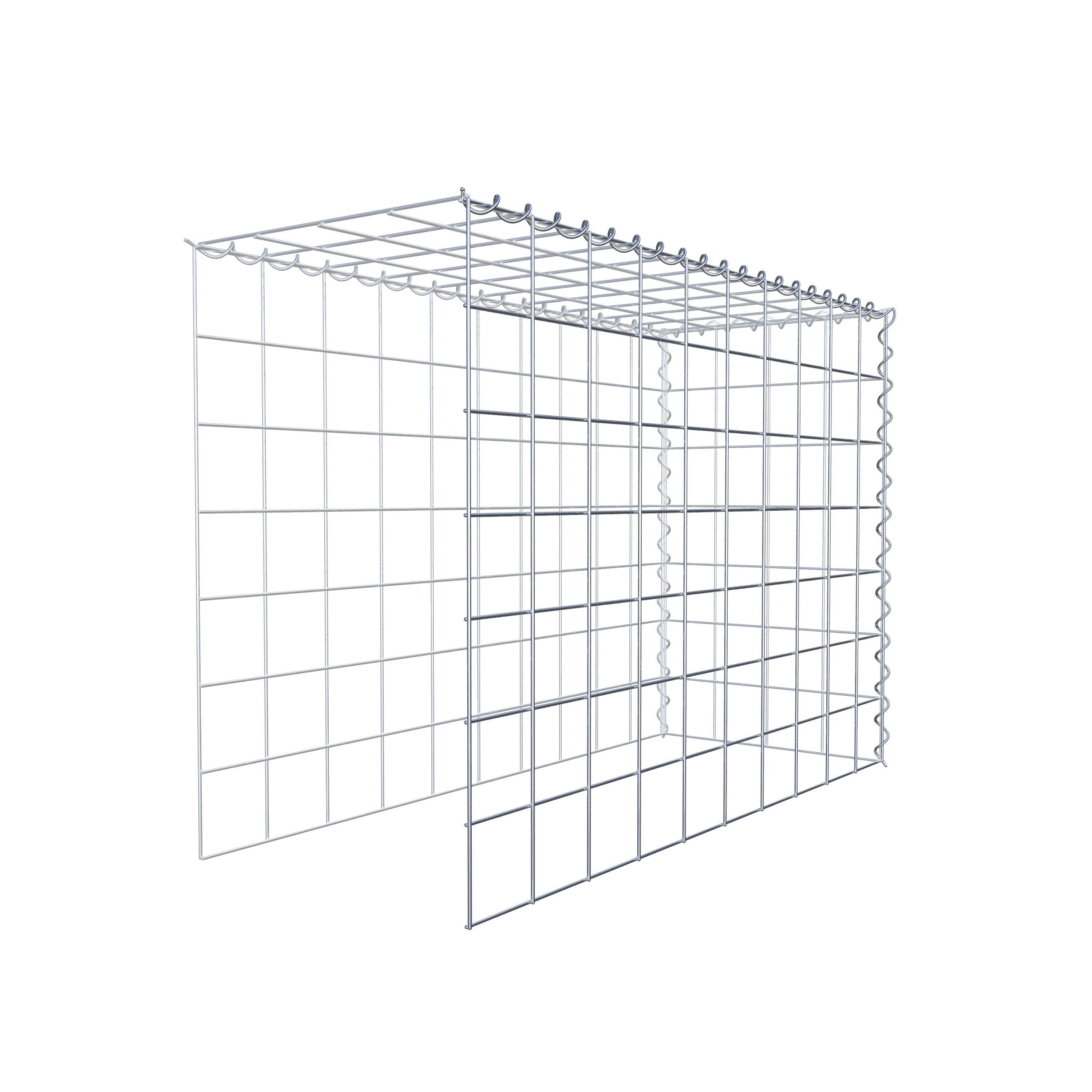 Gabion sur toile type 4 100 cm x 70 cm x 40 cm (L x H x P), maille 10 cm x 10 cm, spirale