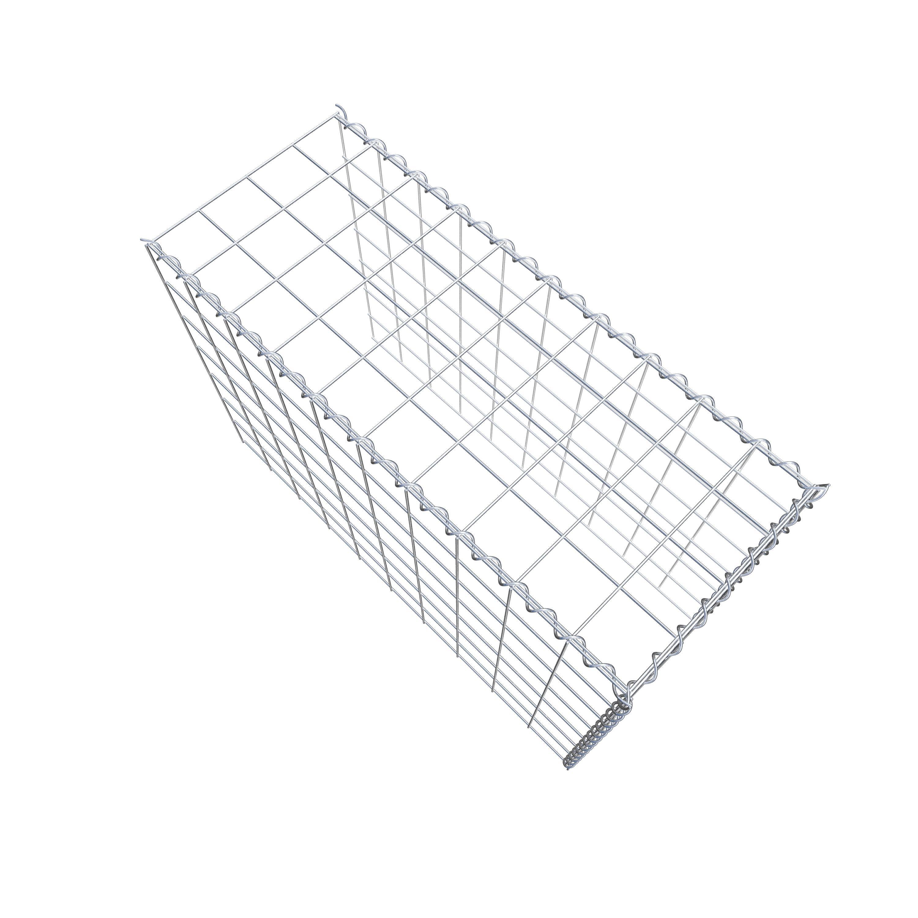 Gabion sur toile type 4 100 cm x 70 cm x 40 cm (L x H x P), maille 10 cm x 10 cm, spirale