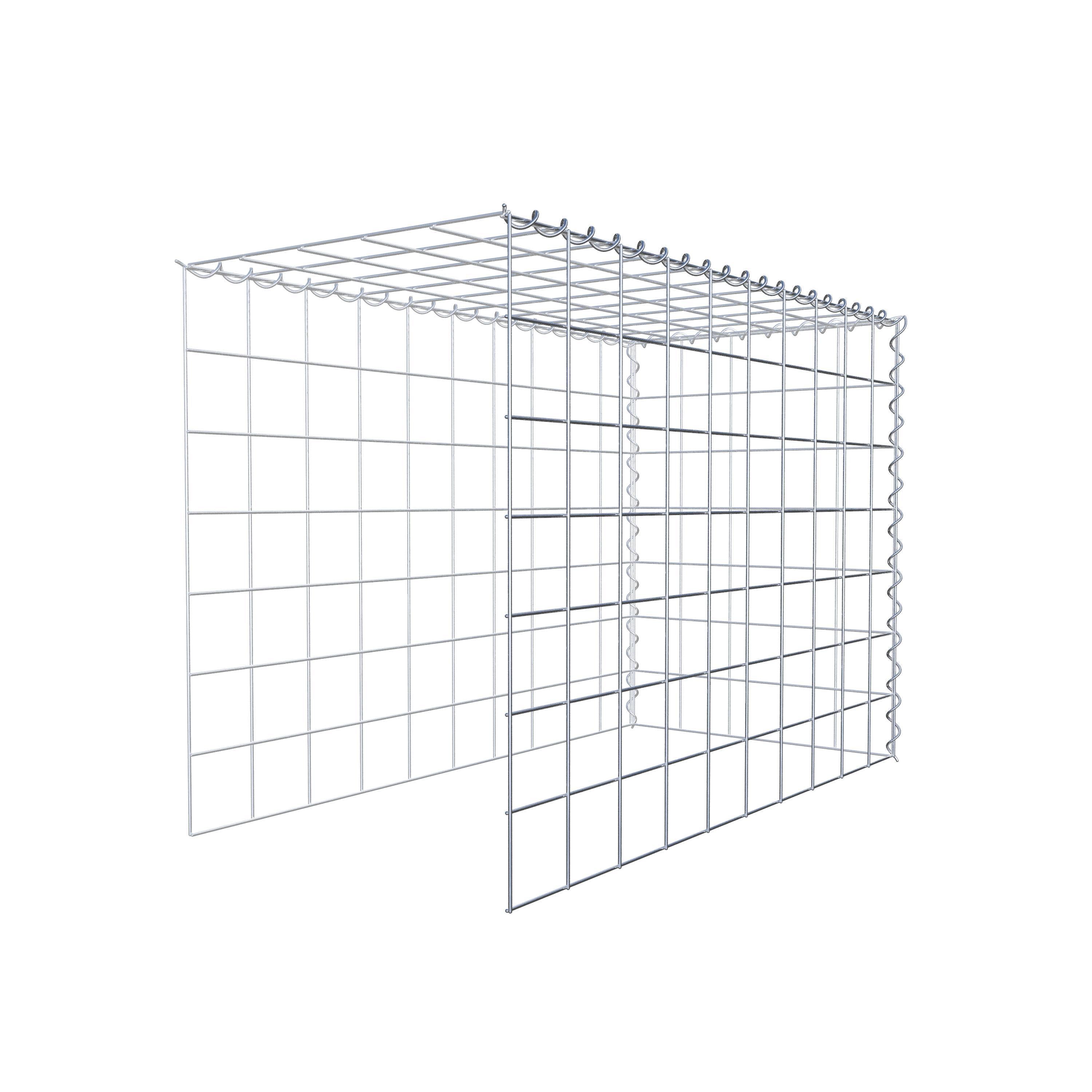 Gabion sur toile type 4 100 cm x 70 cm x 50 cm (L x H x P), maille 10 cm x 10 cm, spirale