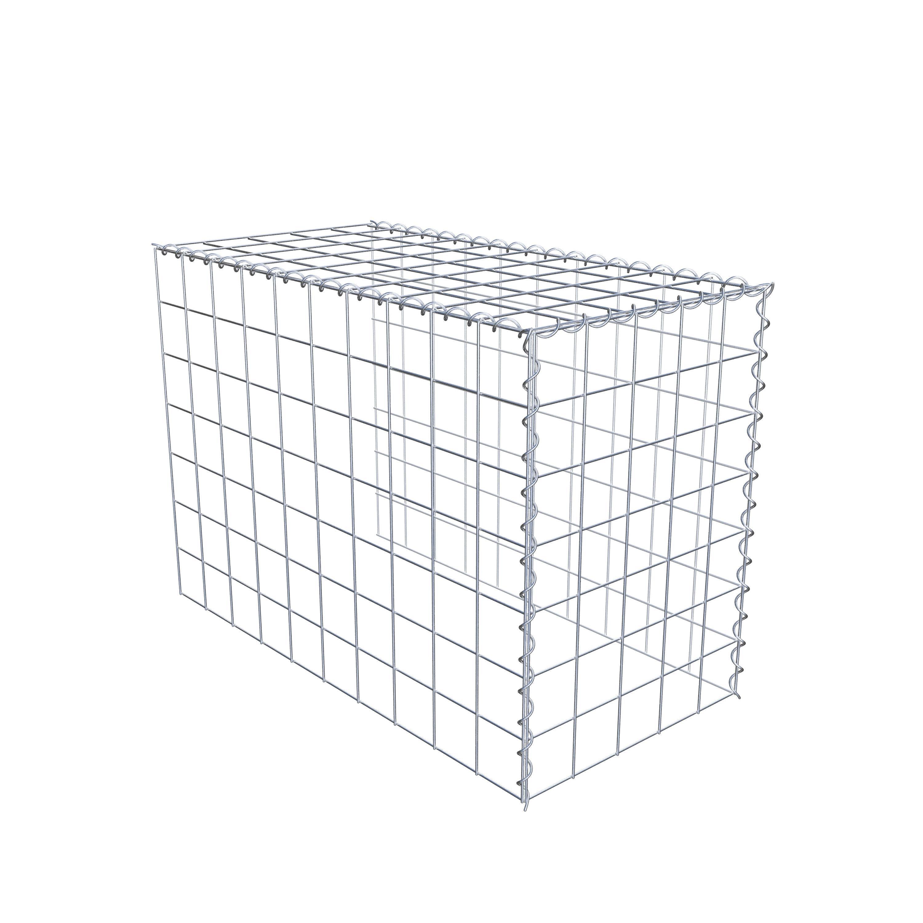 Gabion sur toile type 4 100 cm x 70 cm x 50 cm (L x H x P), maille 10 cm x 10 cm, spirale