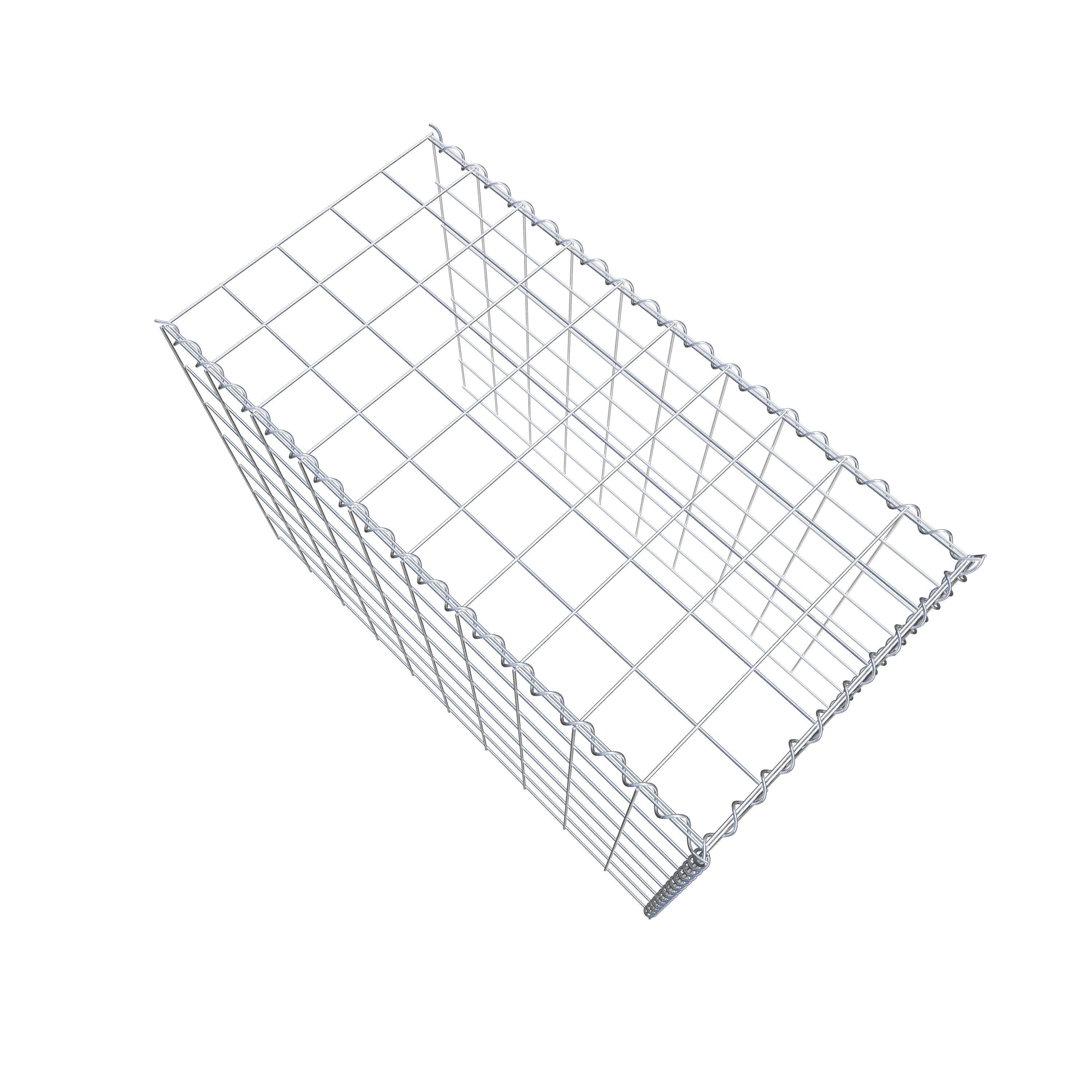 Gabion sur toile type 4 100 cm x 70 cm x 50 cm (L x H x P), maille 10 cm x 10 cm, spirale