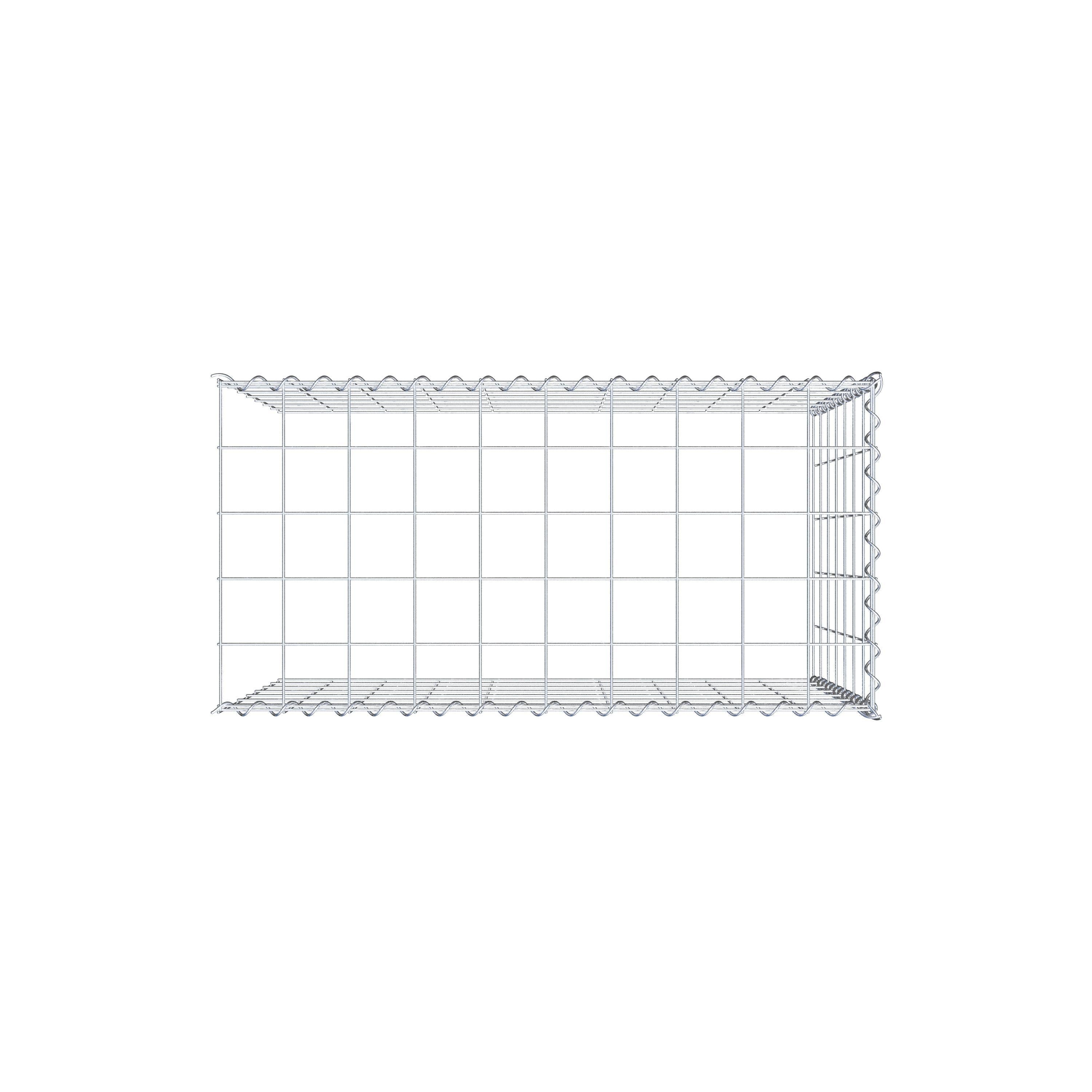 Gabion sur toile type 4 100 cm x 70 cm x 50 cm (L x H x P), maille 10 cm x 10 cm, spirale