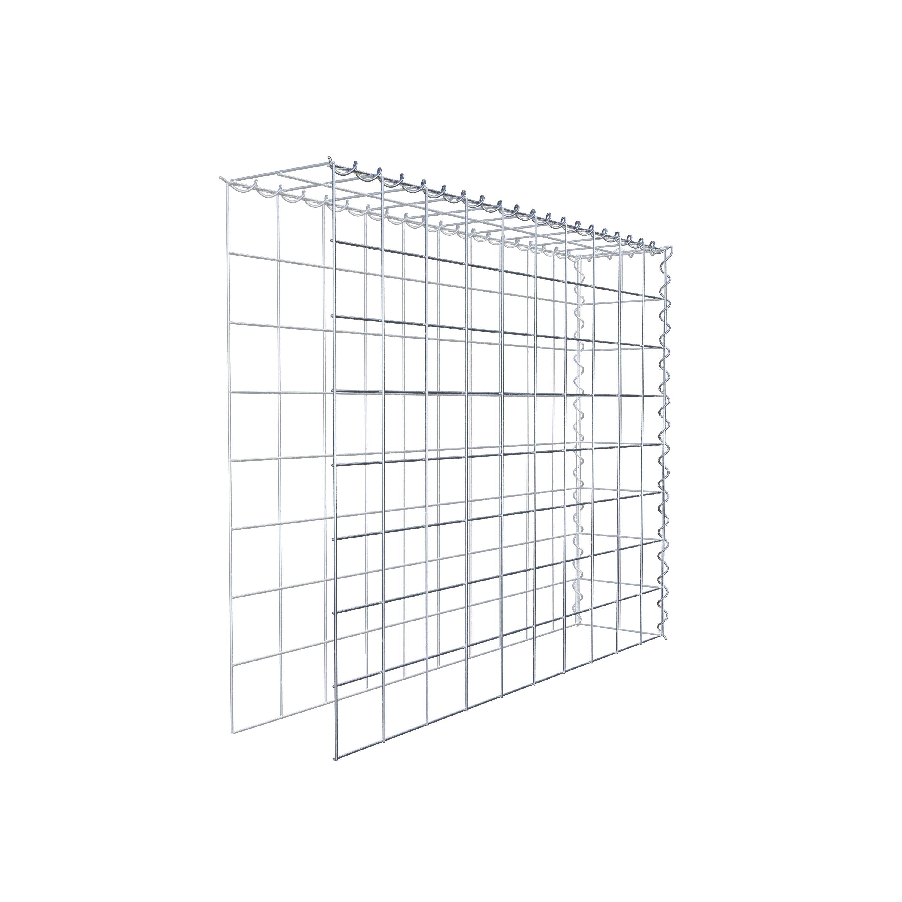 Gabion sur toile type 4 100 cm x 80 cm x 20 cm (L x H x P), maille 10 cm x 10 cm, spirale