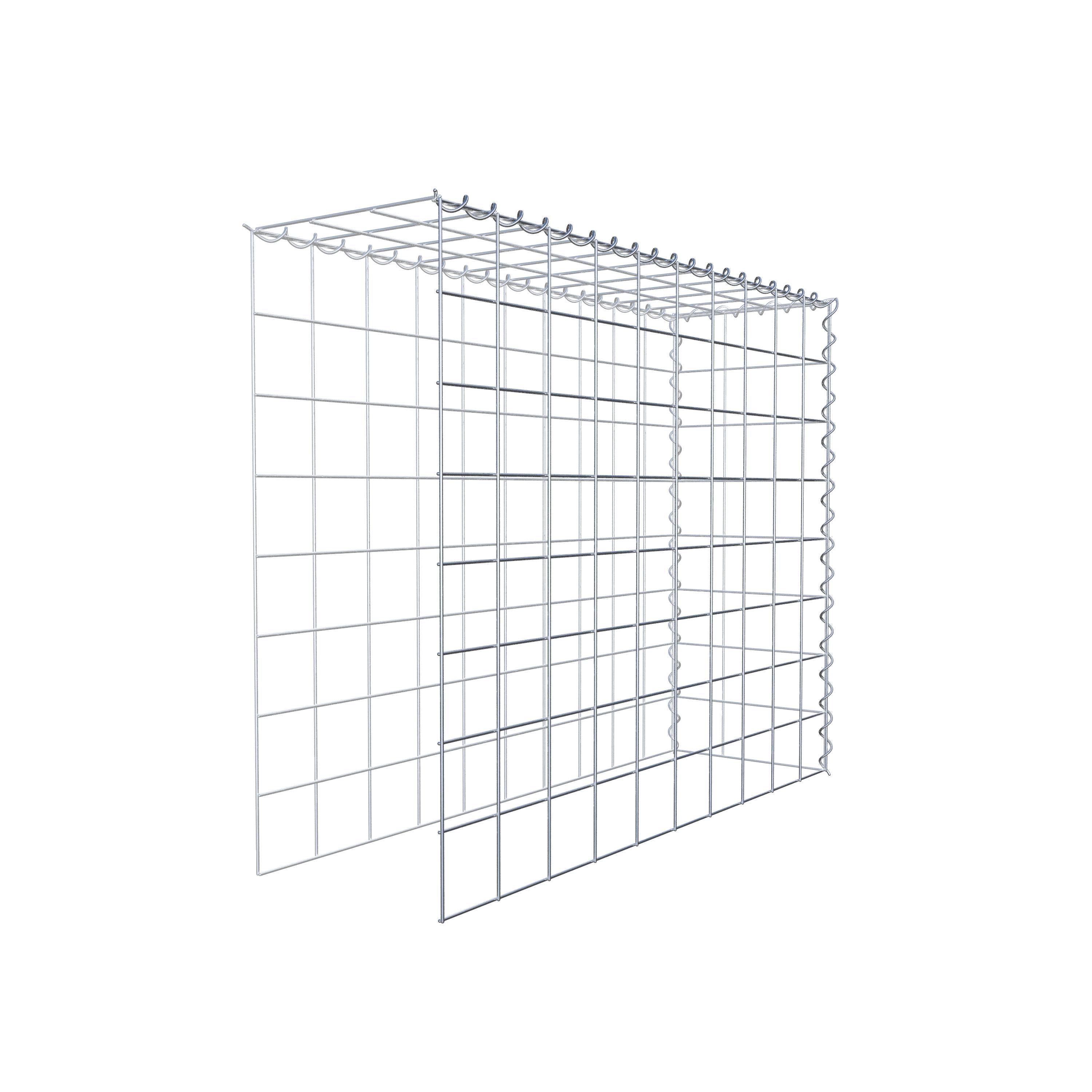 Gabion sur toile type 4 100 cm x 80 cm x 30 cm (L x H x P), maille 10 cm x 10 cm, spirale