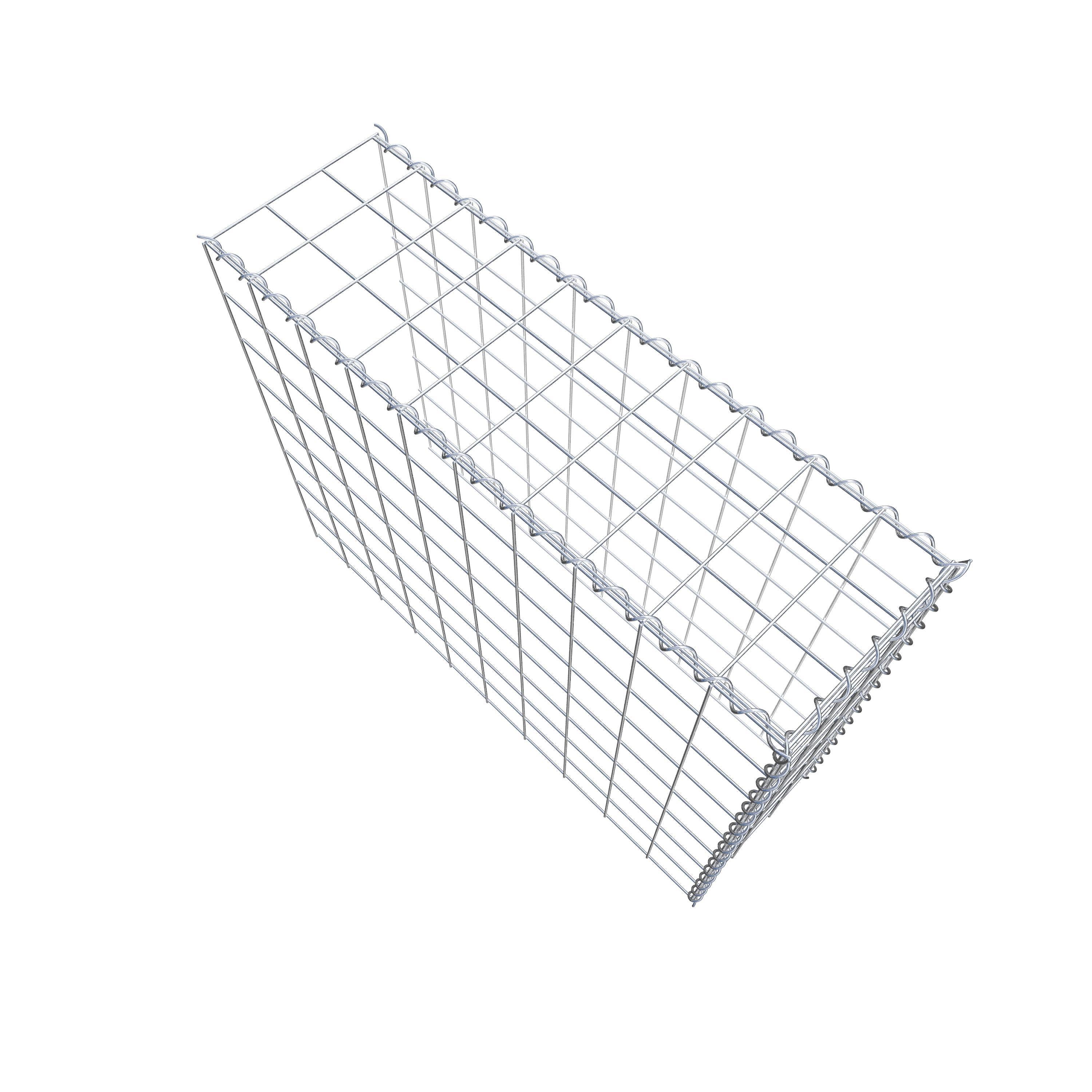 Gabion sur toile type 4 100 cm x 80 cm x 30 cm (L x H x P), maille 10 cm x 10 cm, spirale