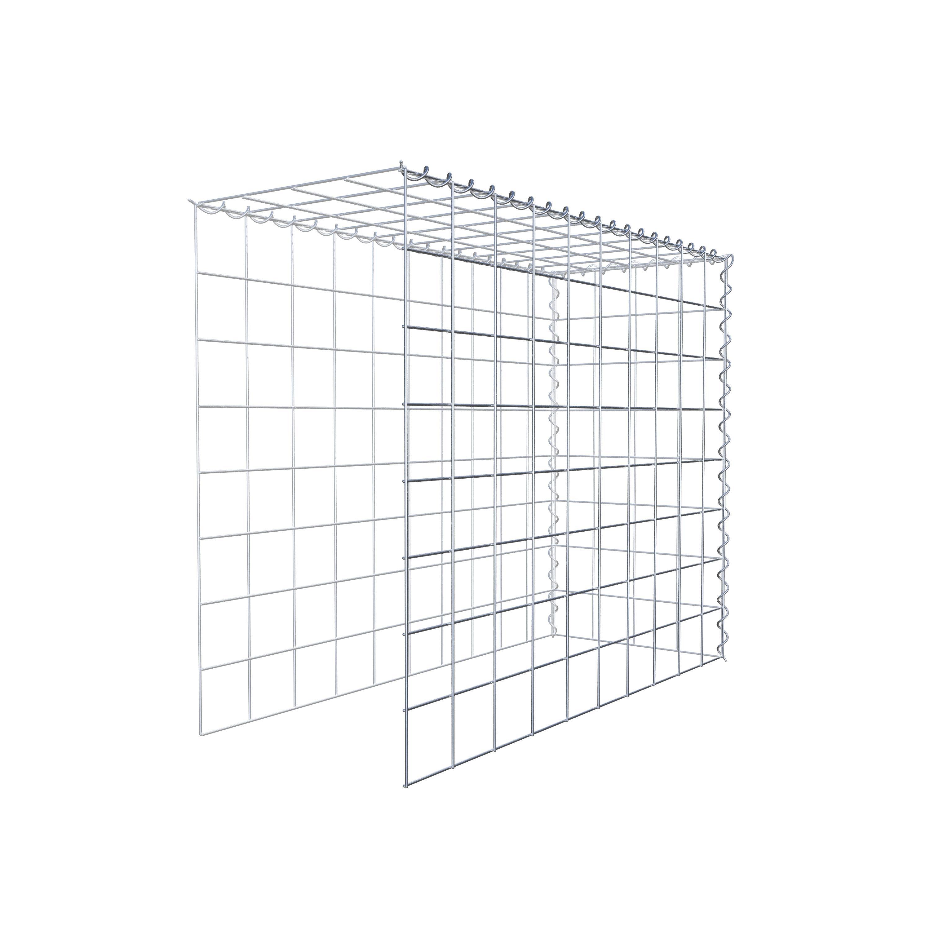 Gabion sur toile type 4 100 cm x 80 cm x 40 cm (L x H x P), maille 10 cm x 10 cm, spirale