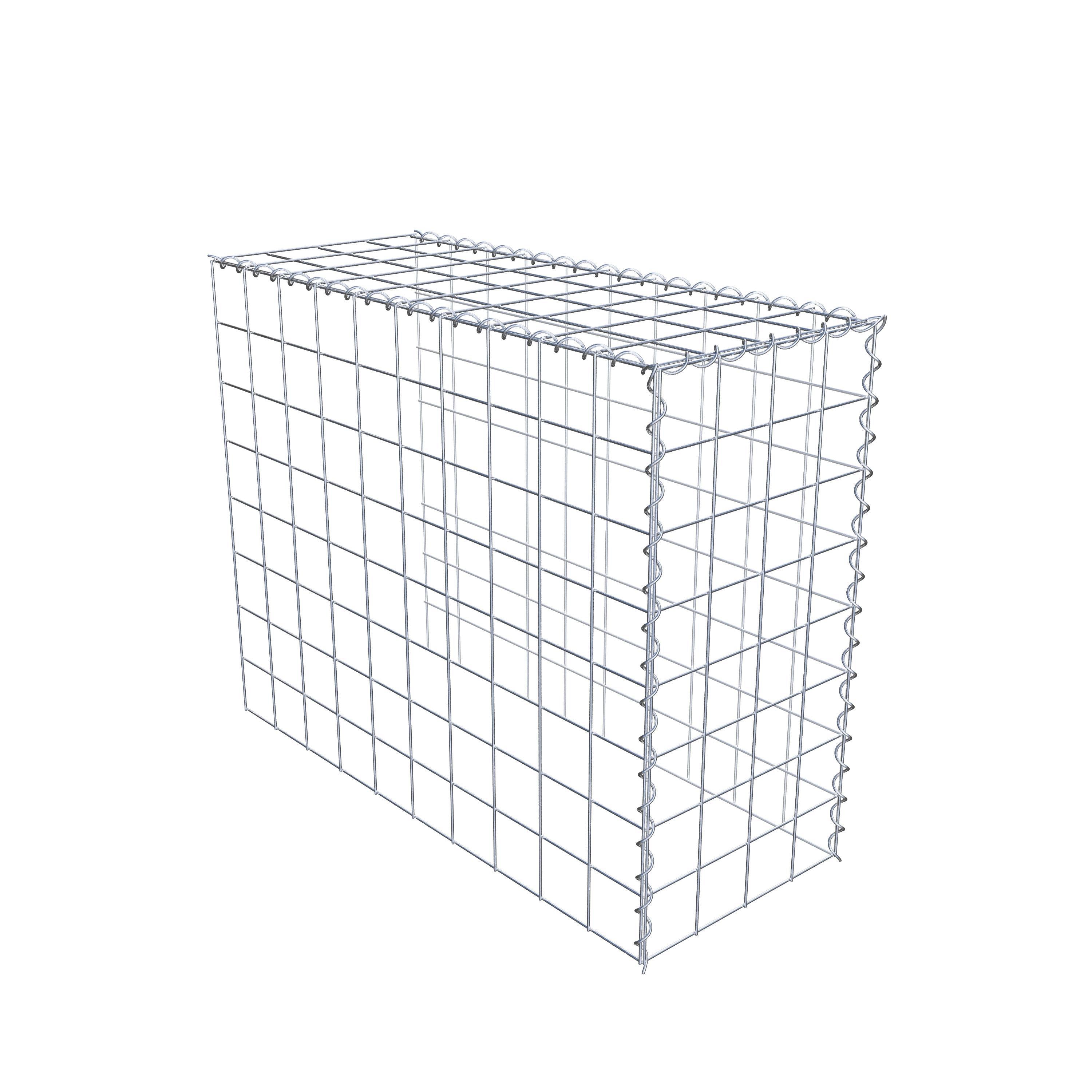 Gabion sur toile type 4 100 cm x 80 cm x 40 cm (L x H x P), maille 10 cm x 10 cm, spirale