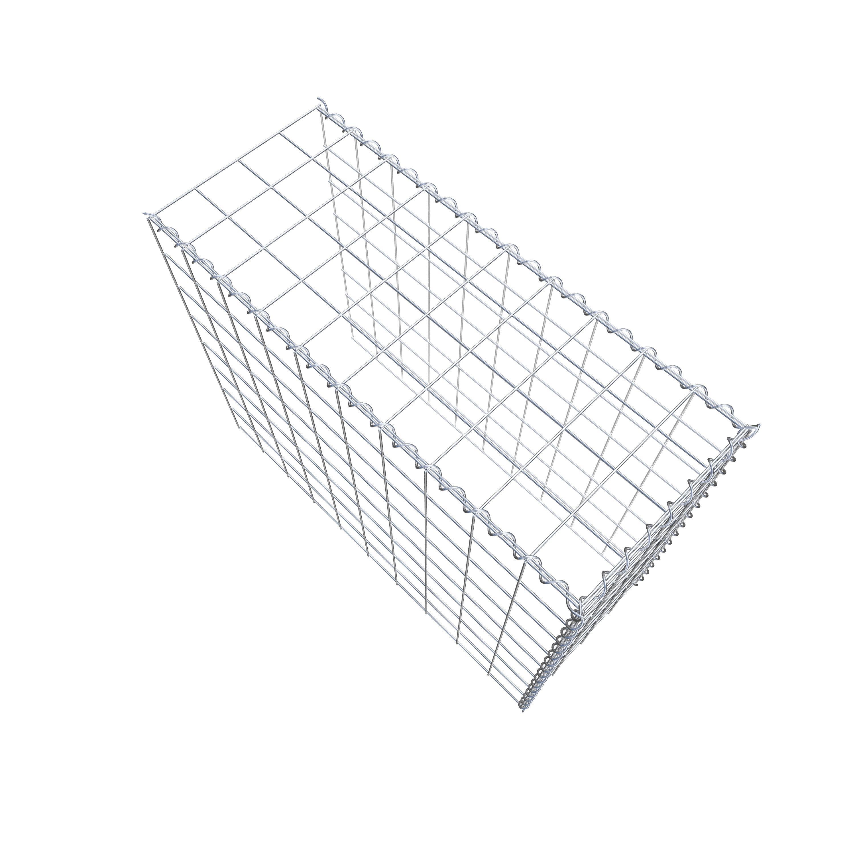 Gabion sur toile type 4 100 cm x 80 cm x 40 cm (L x H x P), maille 10 cm x 10 cm, spirale