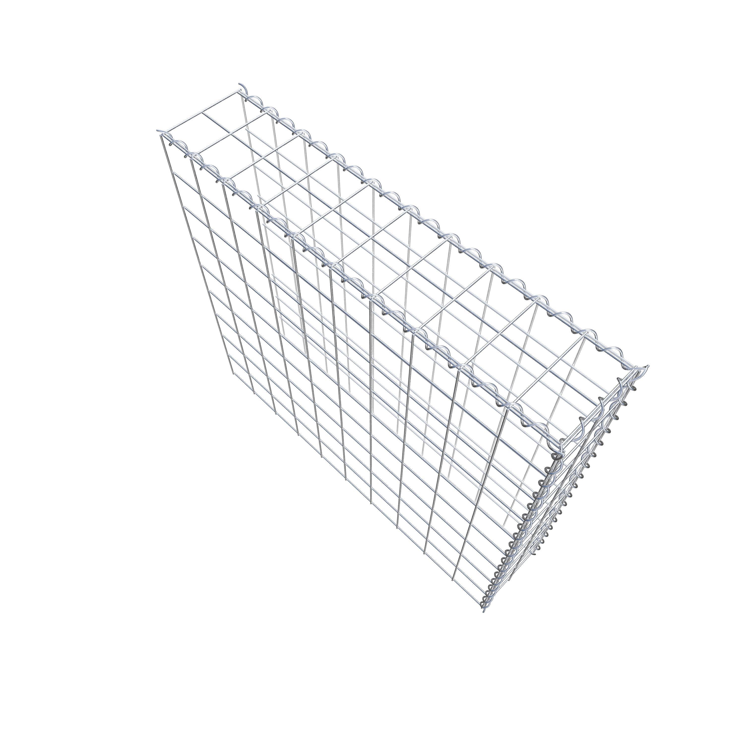 Gabion sur toile type 4 100 cm x 90 cm x 20 cm (L x H x P), maille 10 cm x 10 cm, spirale