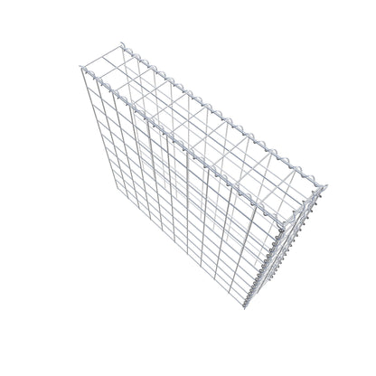 Opvokset gabion type 4 100 cm x 90 cm x 20 cm (L x H x D), maskestørrelse 10 cm x 10 cm, spiral