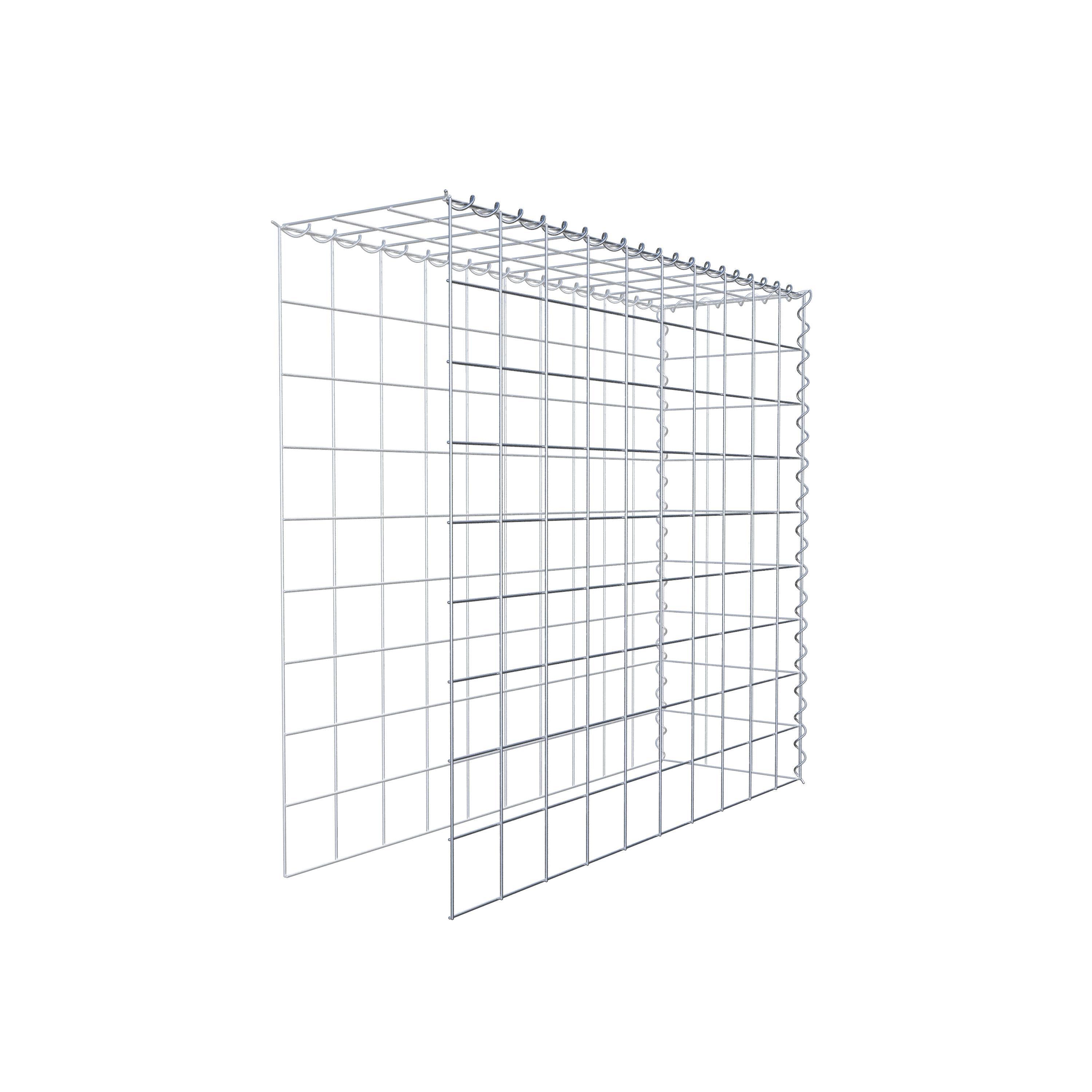 Gabion sur toile type 4 100 cm x 90 cm x 30 cm (L x H x P), maille 10 cm x 10 cm, spirale