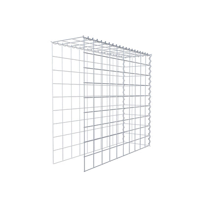 Grown-on gabion type 4 100 cm x 90 cm x 30 cm (L x H x D), mesh size 10 cm x 10 cm, spiral