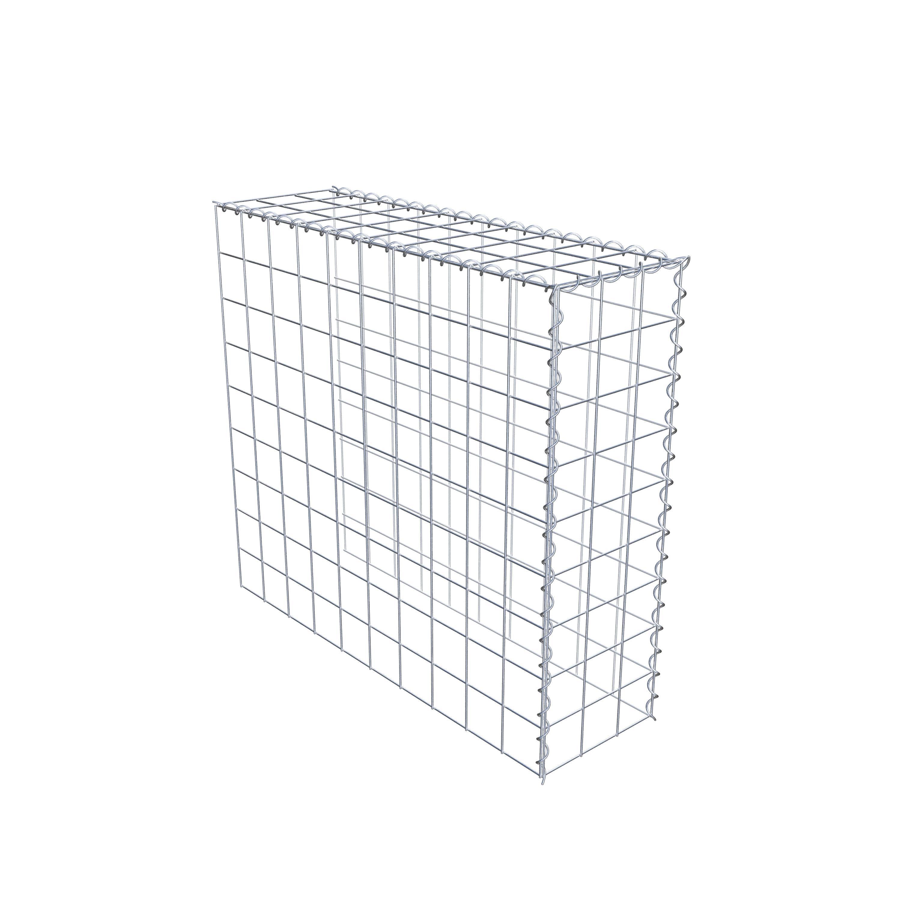 Gabion sur toile type 4 100 cm x 90 cm x 30 cm (L x H x P), maille 10 cm x 10 cm, spirale