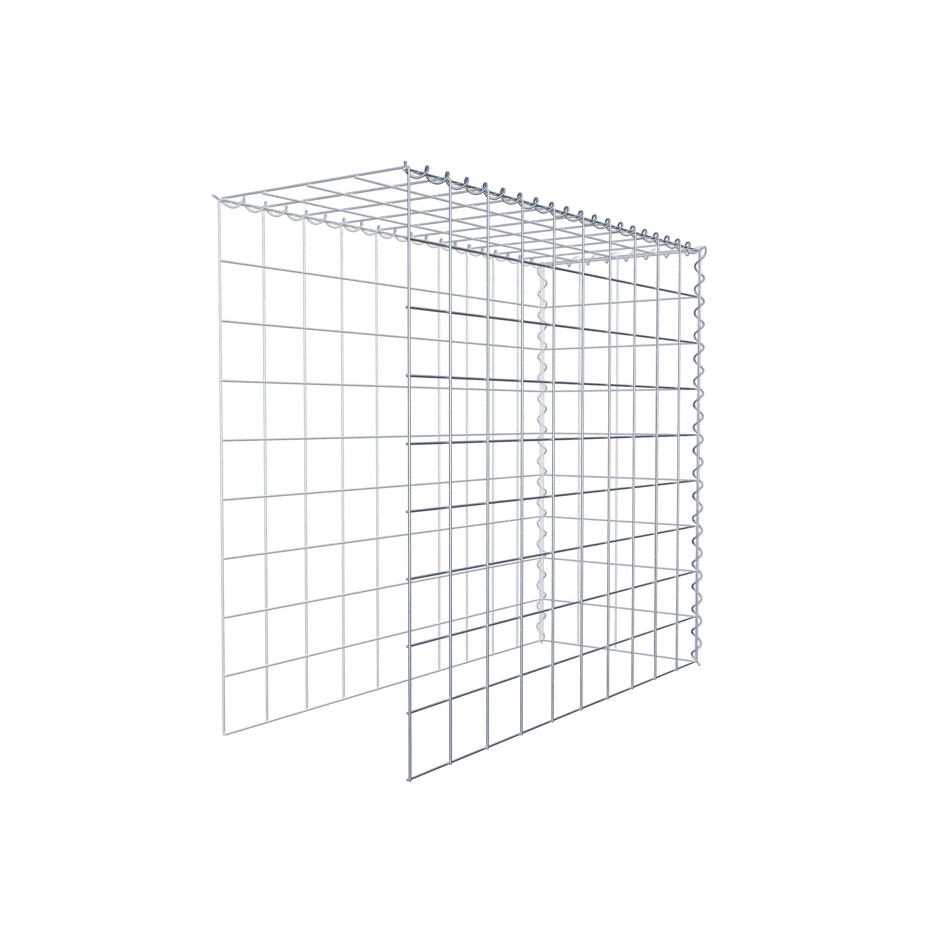 Gabion sur toile type 4 100 cm x 90 cm x 40 cm (L x H x P), maille 10 cm x 10 cm, spirale