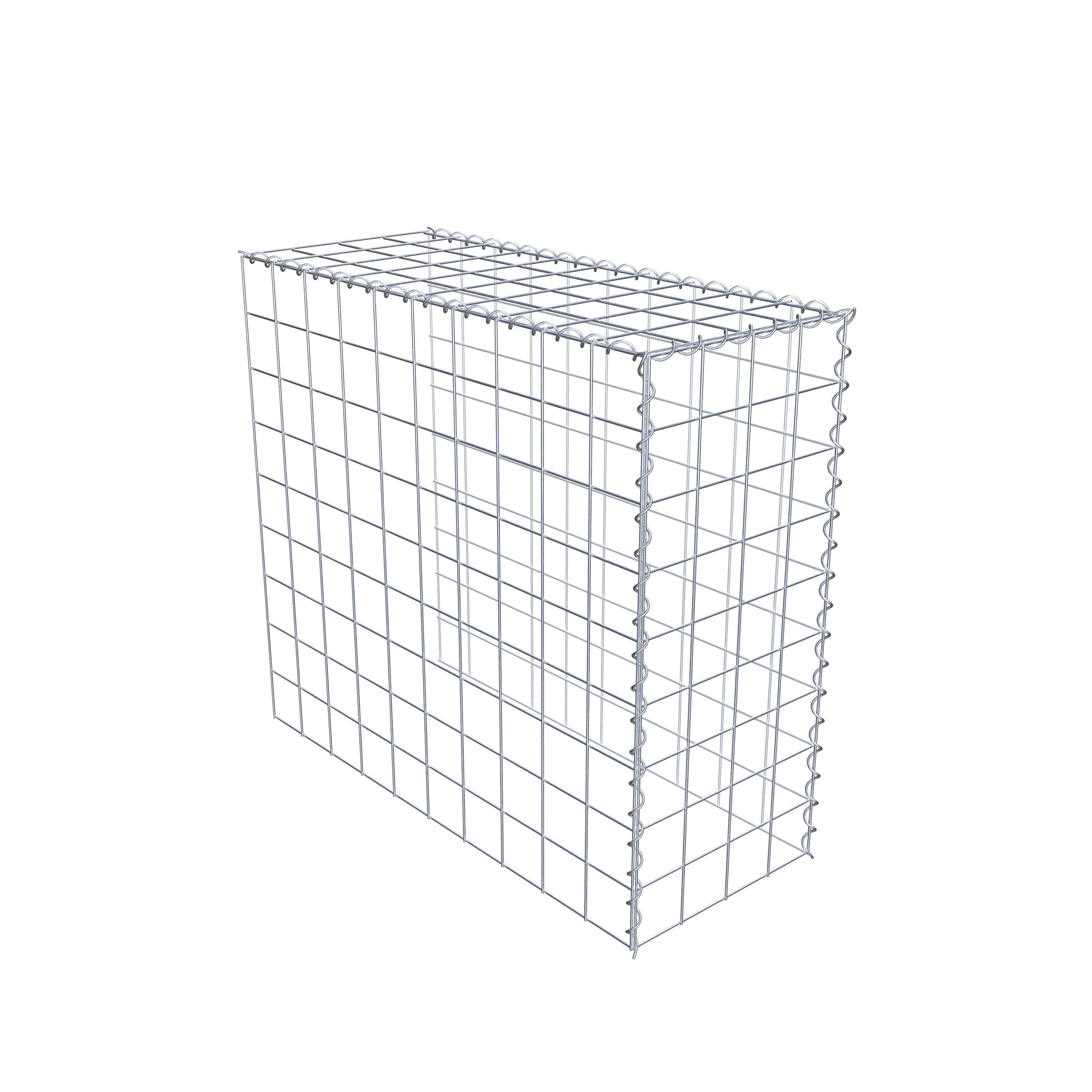 Gabion sur toile type 4 100 cm x 90 cm x 40 cm (L x H x P), maille 10 cm x 10 cm, spirale