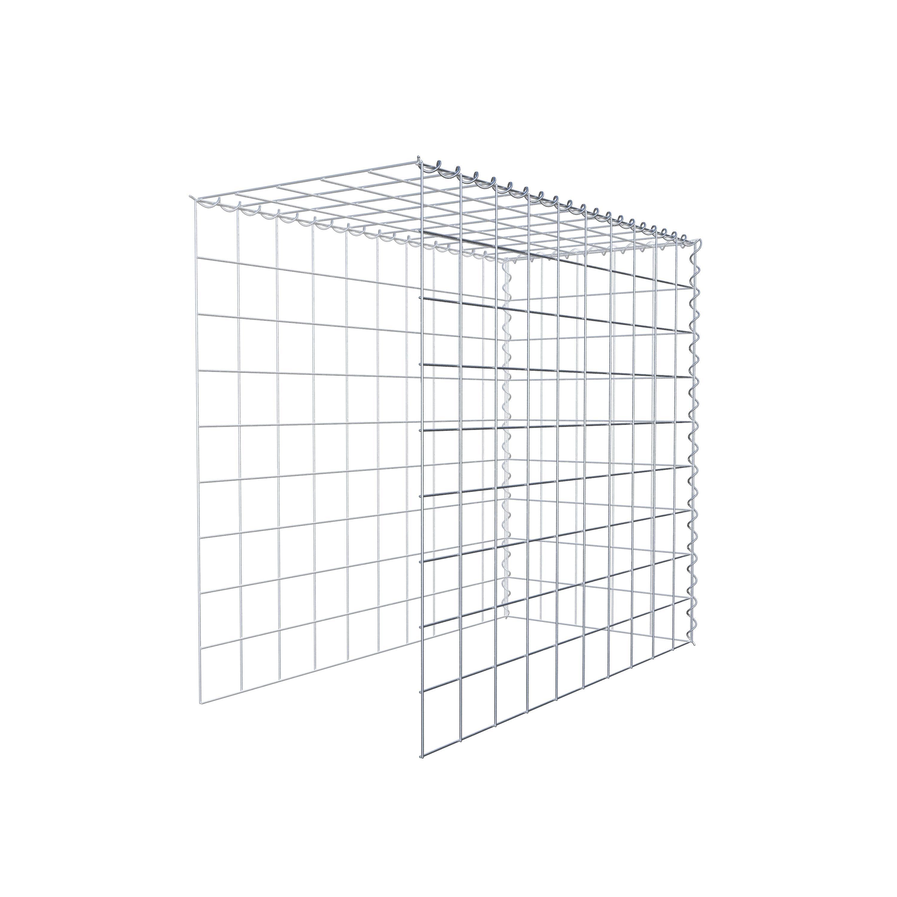 Gabion sur toile type 4 100 cm x 90 cm x 50 cm (L x H x P), maille 10 cm x 10 cm, spirale