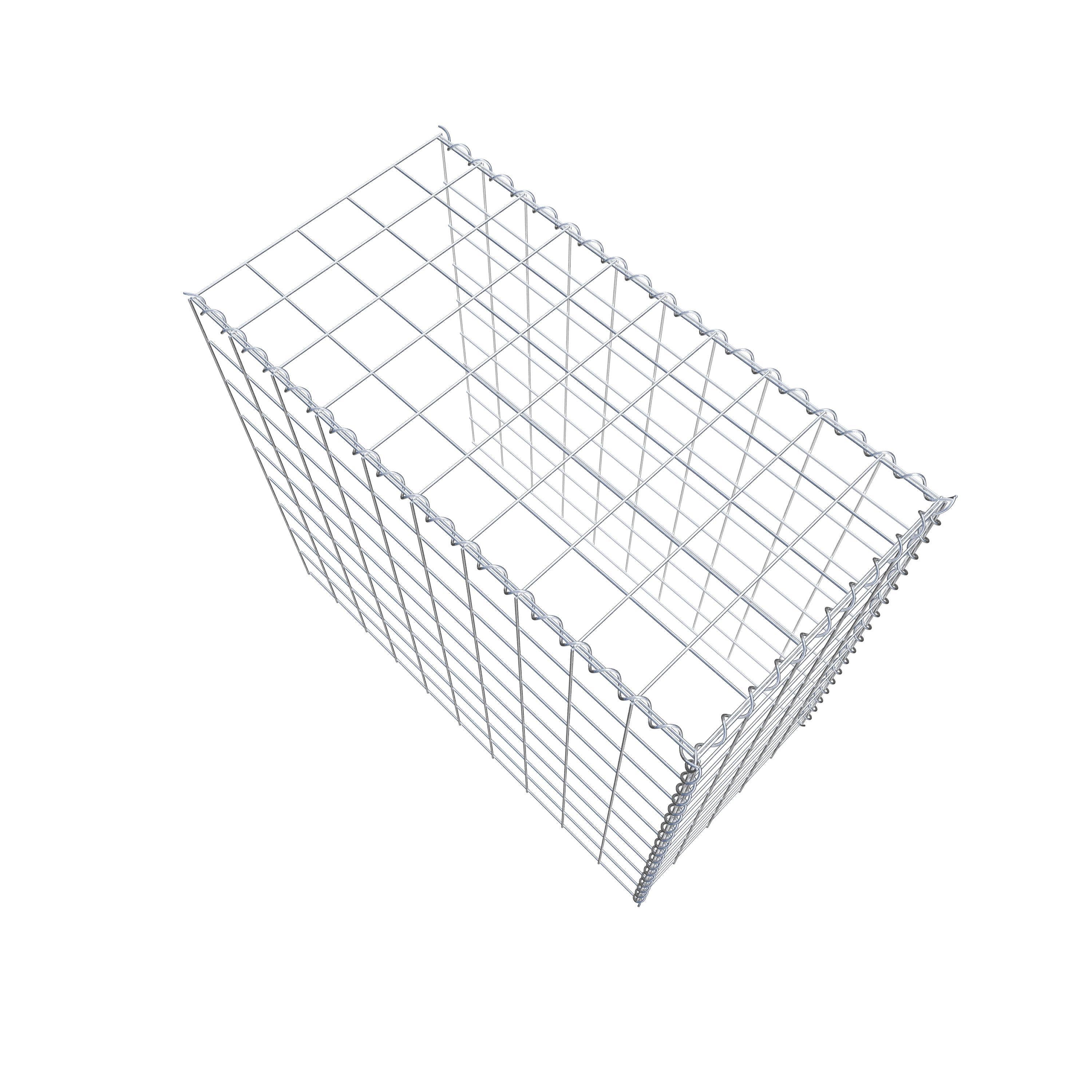 Gabion sur toile type 4 100 cm x 90 cm x 50 cm (L x H x P), maille 10 cm x 10 cm, spirale