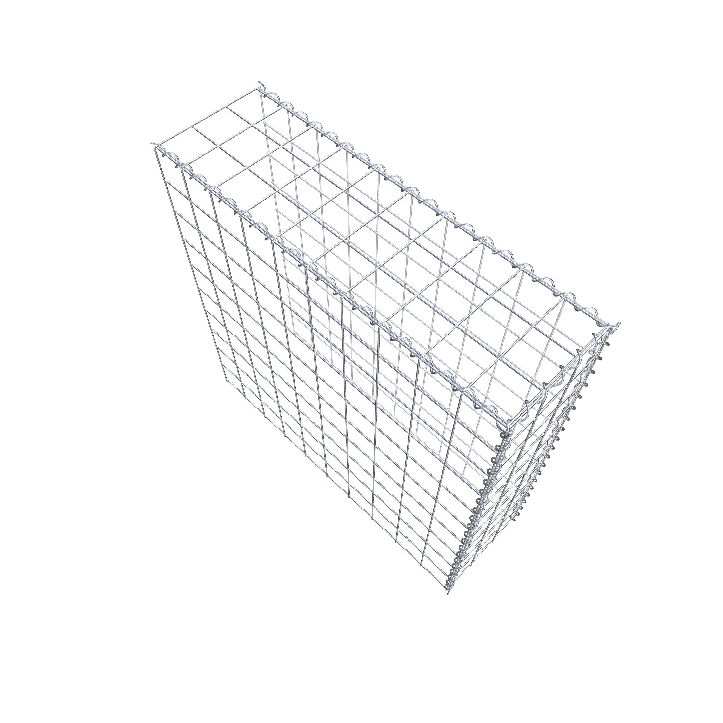 Gabion sur toile type 4 100 cm x 100 cm x 30 cm (L x H x P), maille 10 cm x 10 cm, spirale