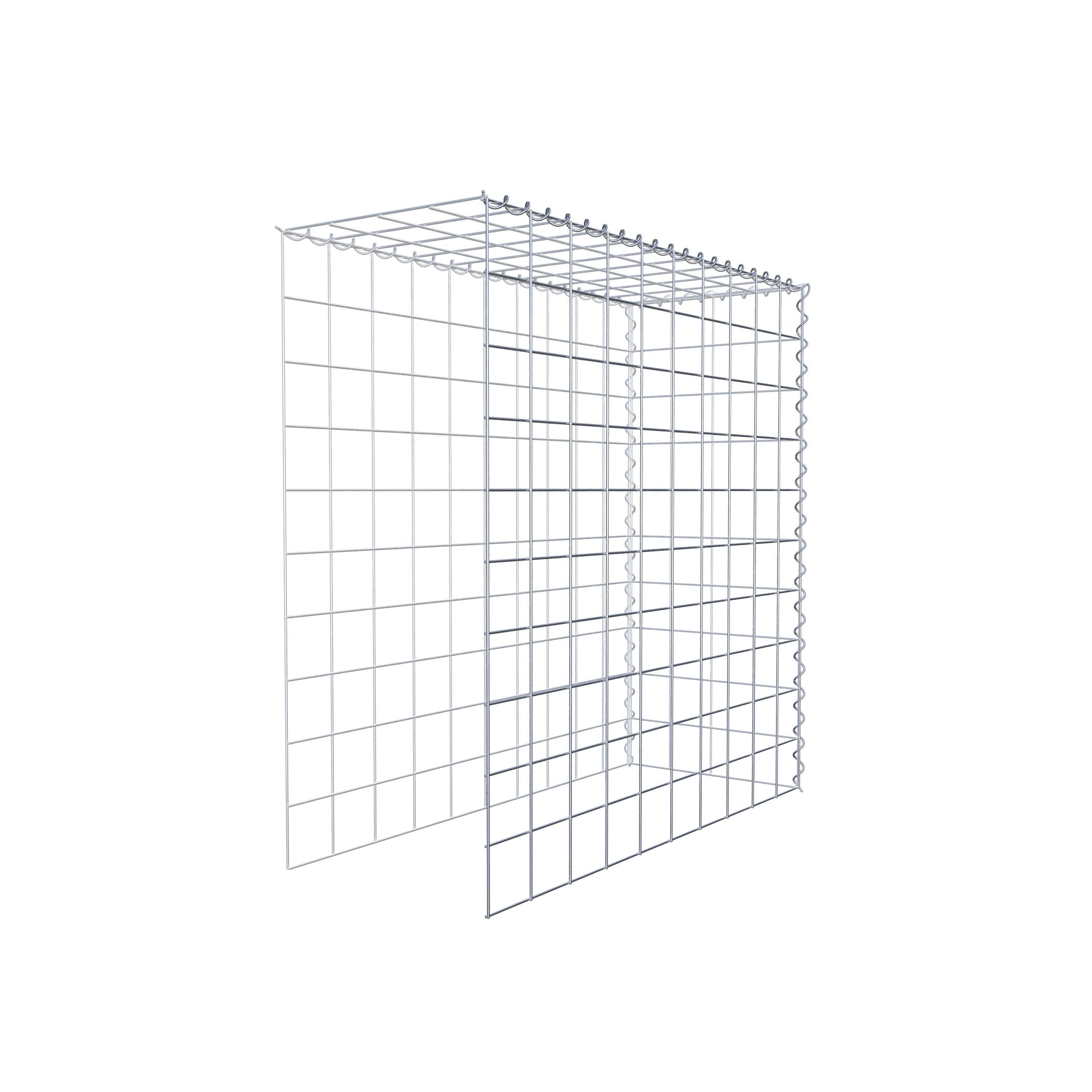 Gabion sur toile type 4 100 cm x 100 cm x 40 cm (L x H x P), maille 10 cm x 10 cm, spirale