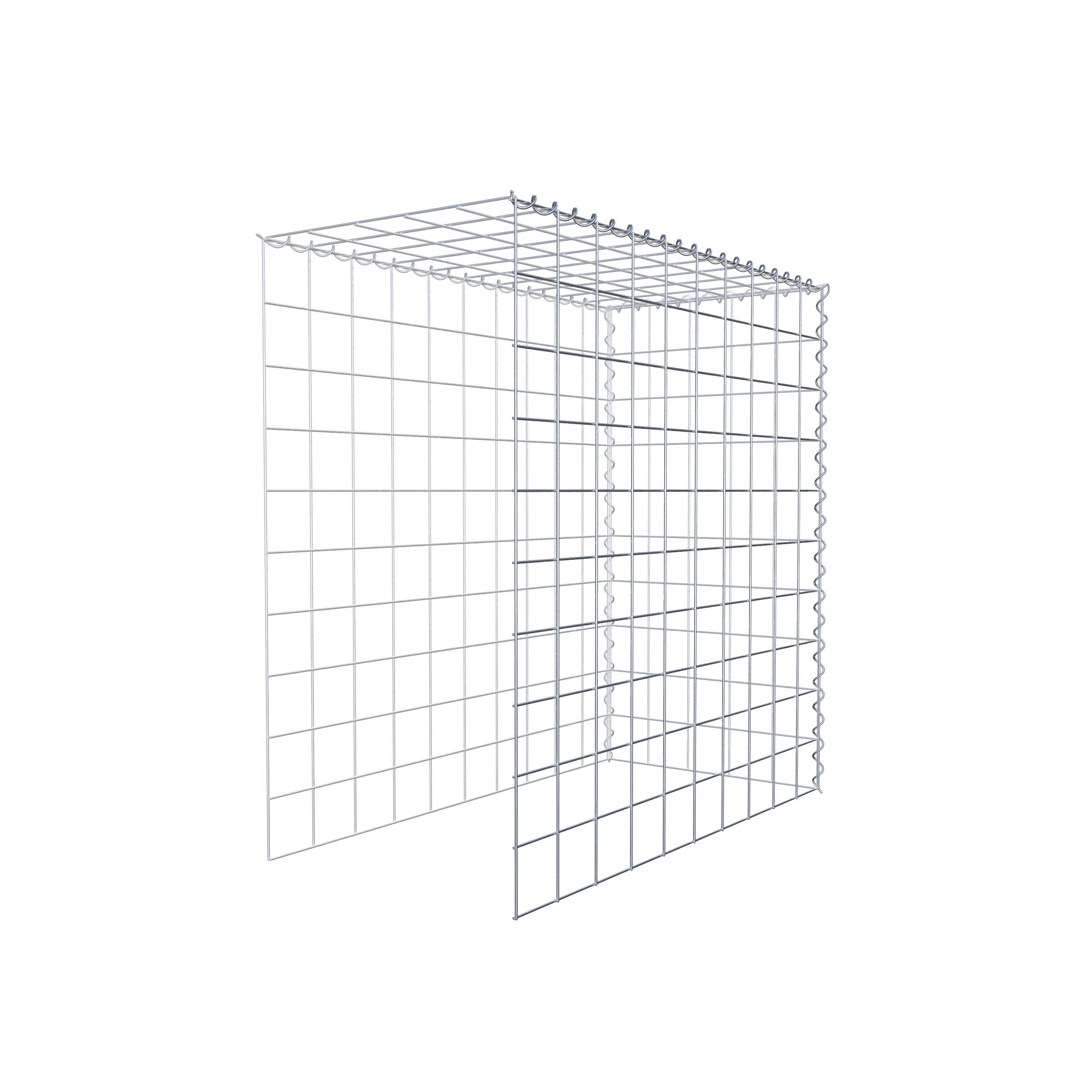 Gabion sur toile type 4 100 cm x 100 cm x 50 cm (L x H x P), maille 10 cm x 10 cm, spirale