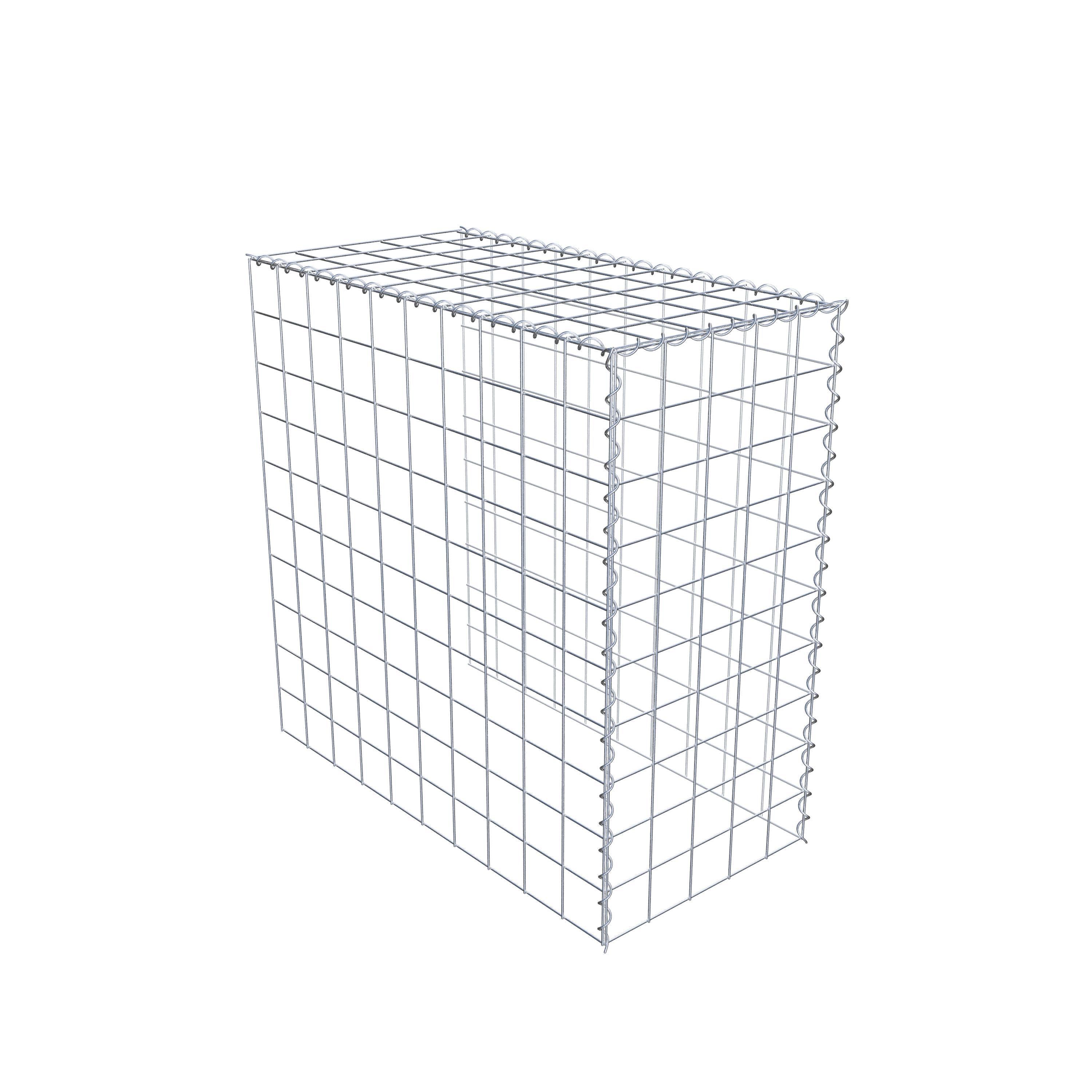 Gabion sur toile type 4 100 cm x 100 cm x 50 cm (L x H x P), maille 10 cm x 10 cm, spirale