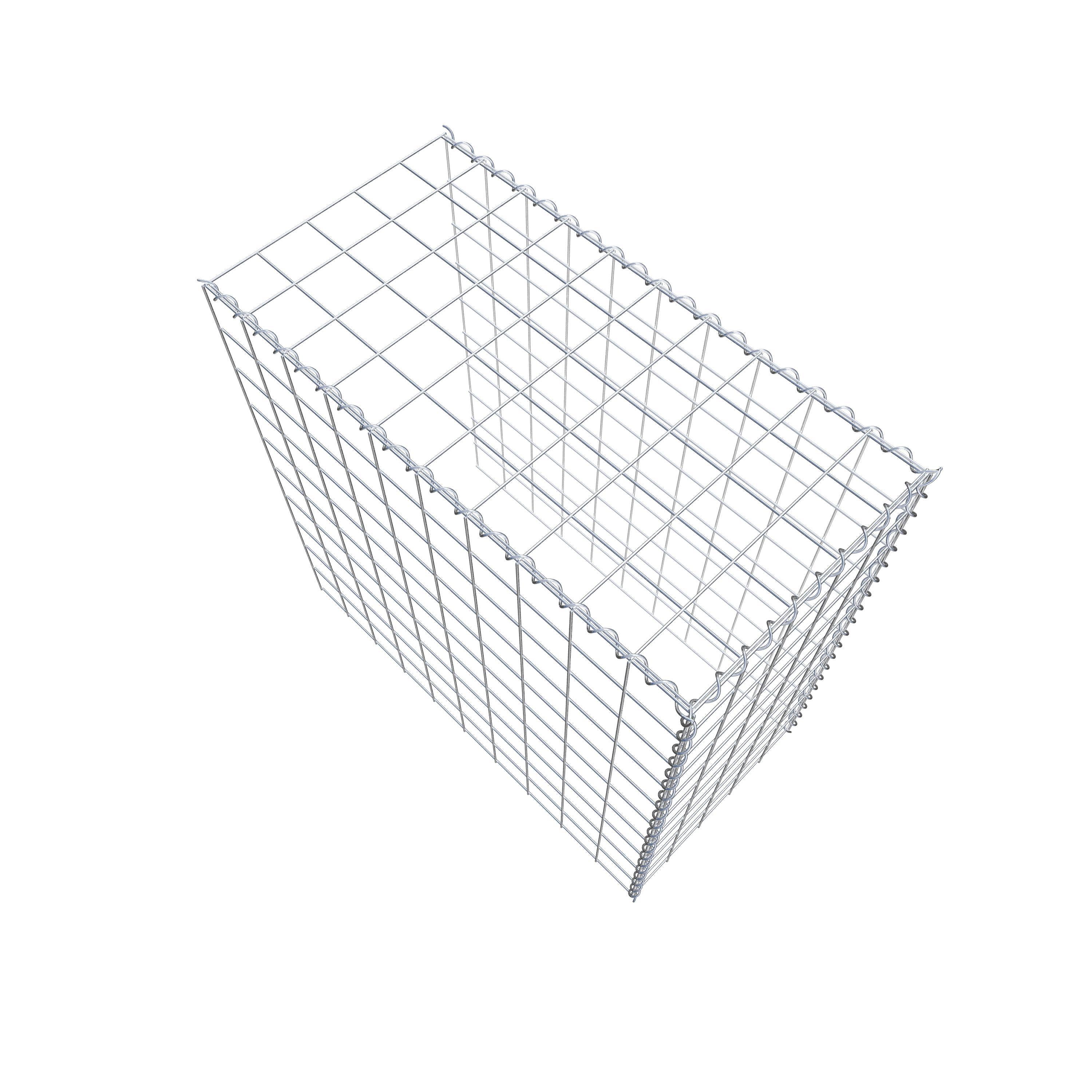 Gabion sur toile type 4 100 cm x 100 cm x 50 cm (L x H x P), maille 10 cm x 10 cm, spirale