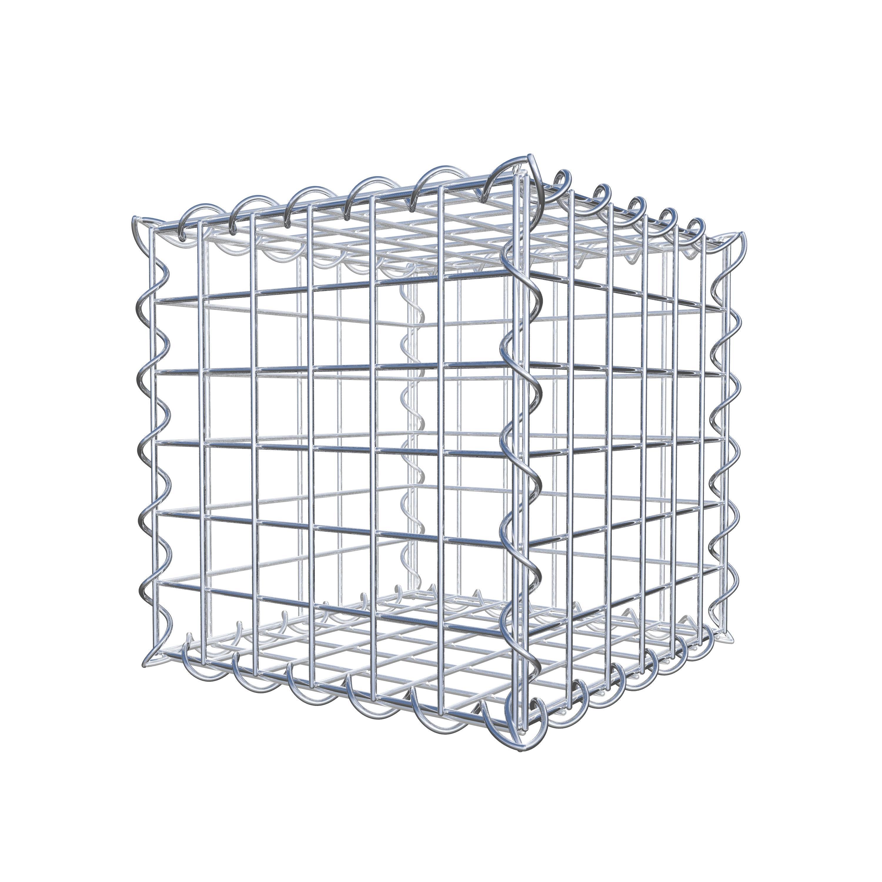 Gabion 30 cm x 30 cm x 30 cm (L x H x P), maille 5 cm x 5 cm, spirale