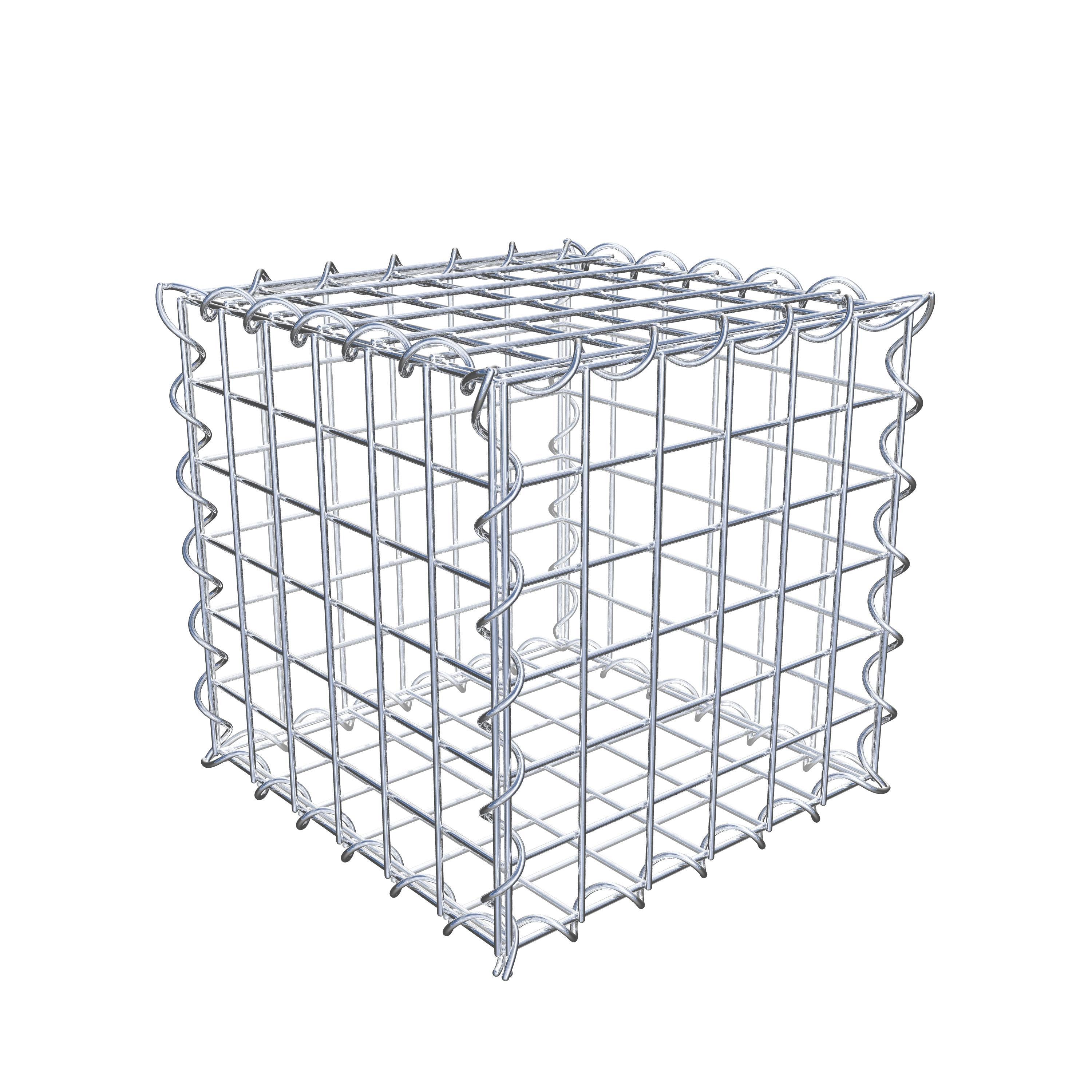 Gabion 30 cm x 30 cm x 30 cm (L x H x P), maille 5 cm x 5 cm, spirale