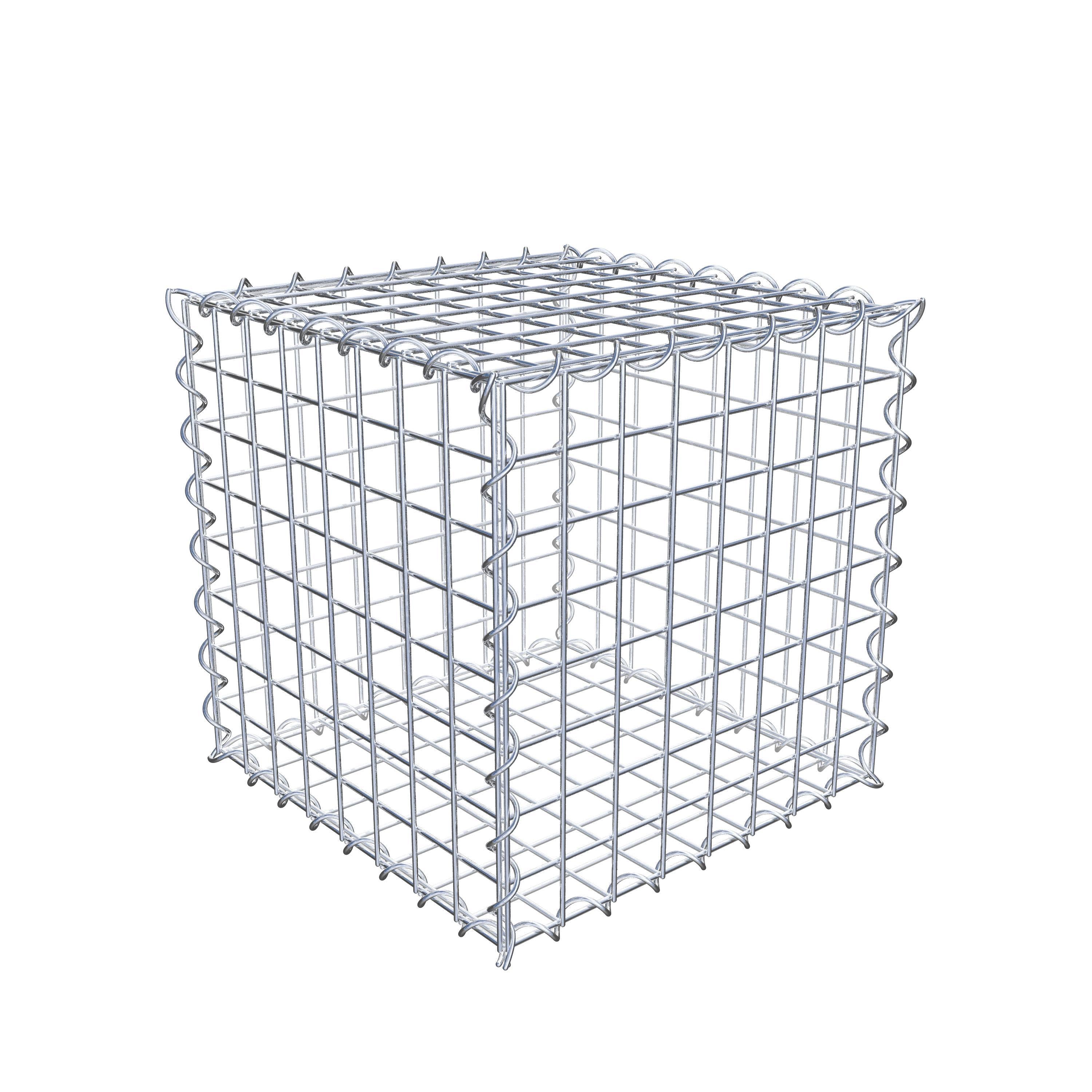 Gabion 40 cm x 40 cm x 40 cm (L x H x P), maille 5 cm x 5 cm, spirale