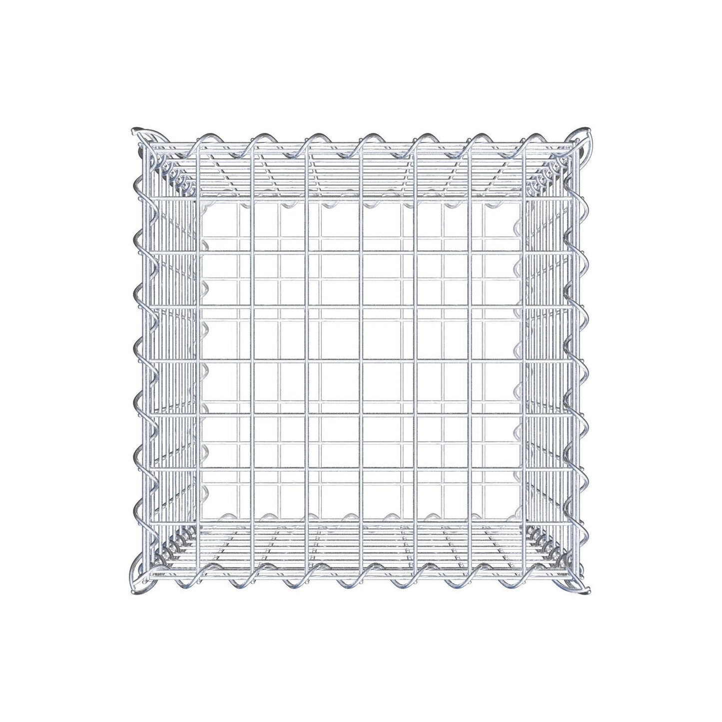 Gavión 40 cm x 40 cm x 40 cm (L x A x P), luz de malla 5 cm x 5 cm, en espiral