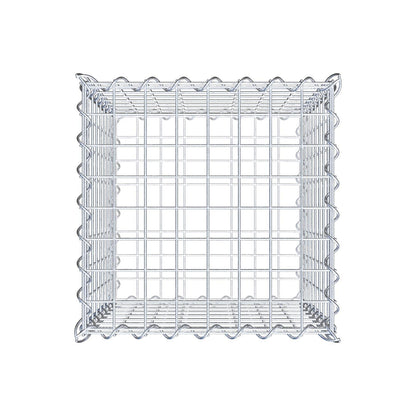 Gavión 40 cm x 40 cm x 40 cm (L x A x P), luz de malla 5 cm x 5 cm, en espiral