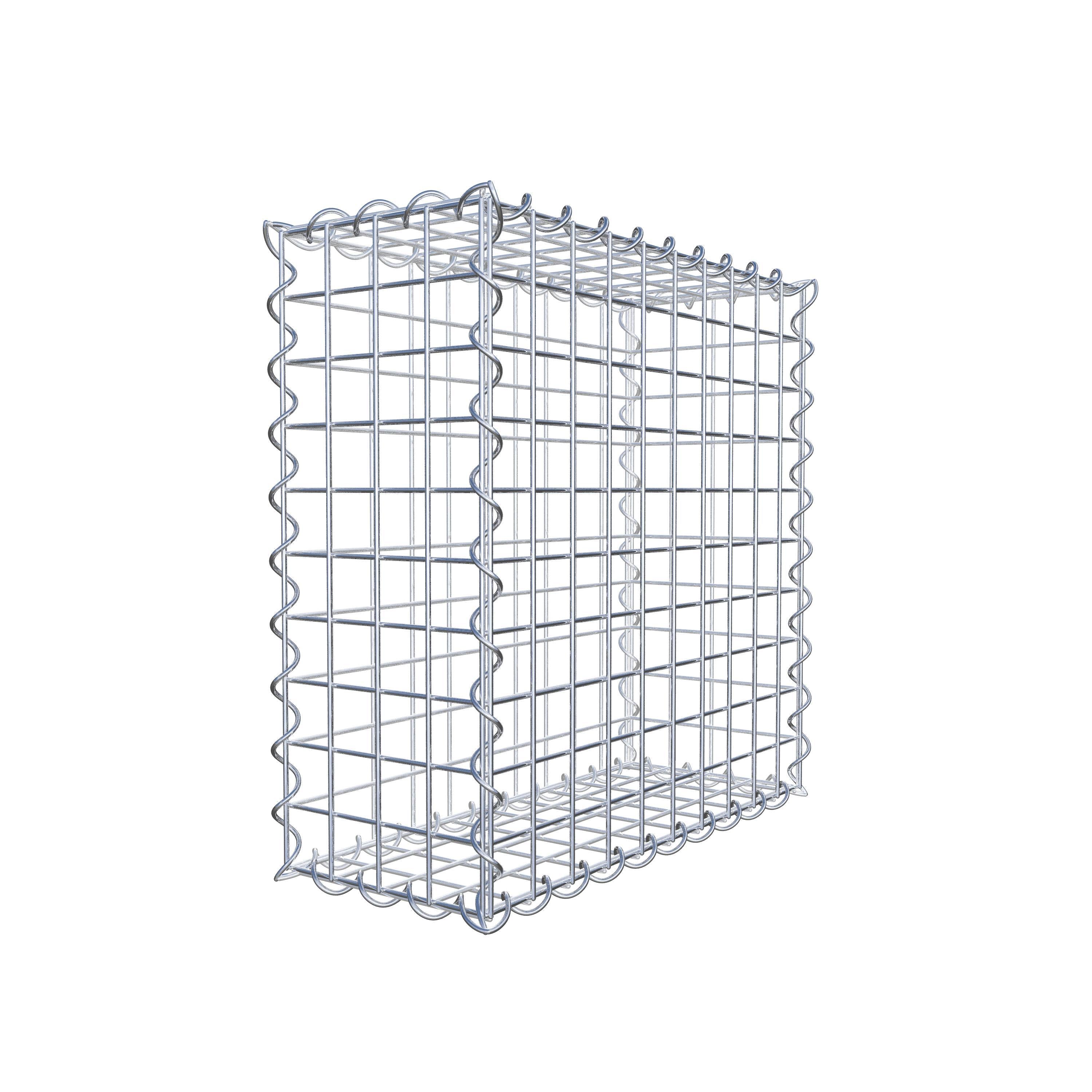 Gabion 50 cm x 50 cm x 20 cm (L x H x P), maille 5 cm x 5 cm, spirale