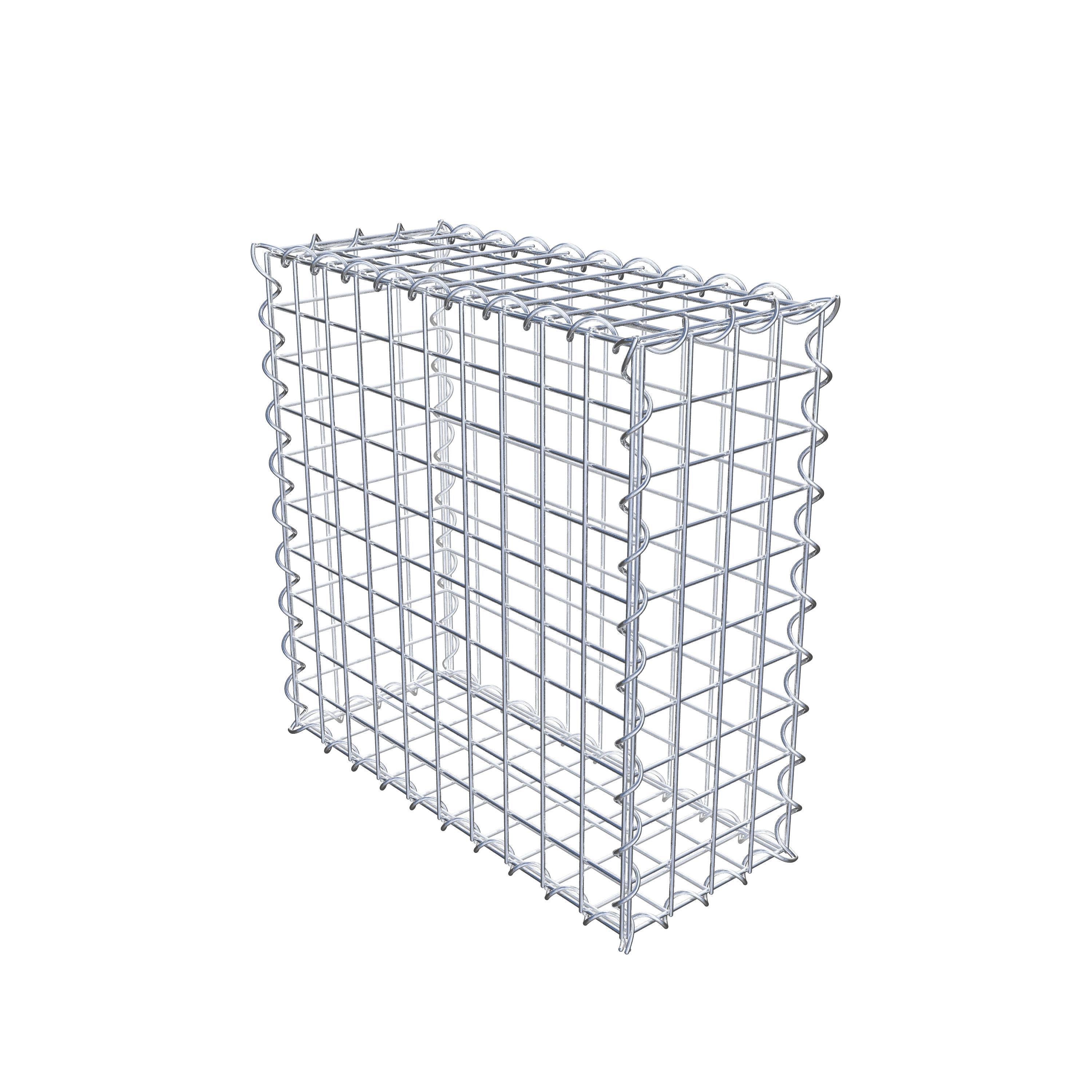 Gabion 50 cm x 50 cm x 20 cm (L x H x P), maille 5 cm x 5 cm, spirale