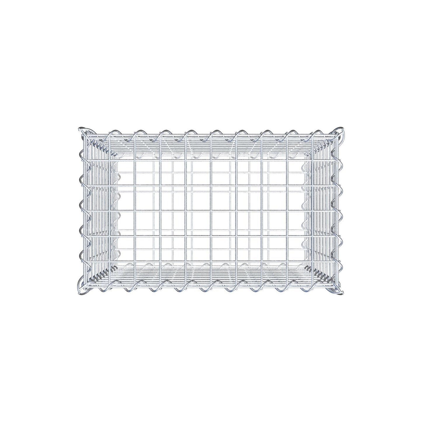 Gabion 50 cm x 50 cm x 30 cm (L x H x D), maskestørrelse 5 cm x 5 cm, spiral