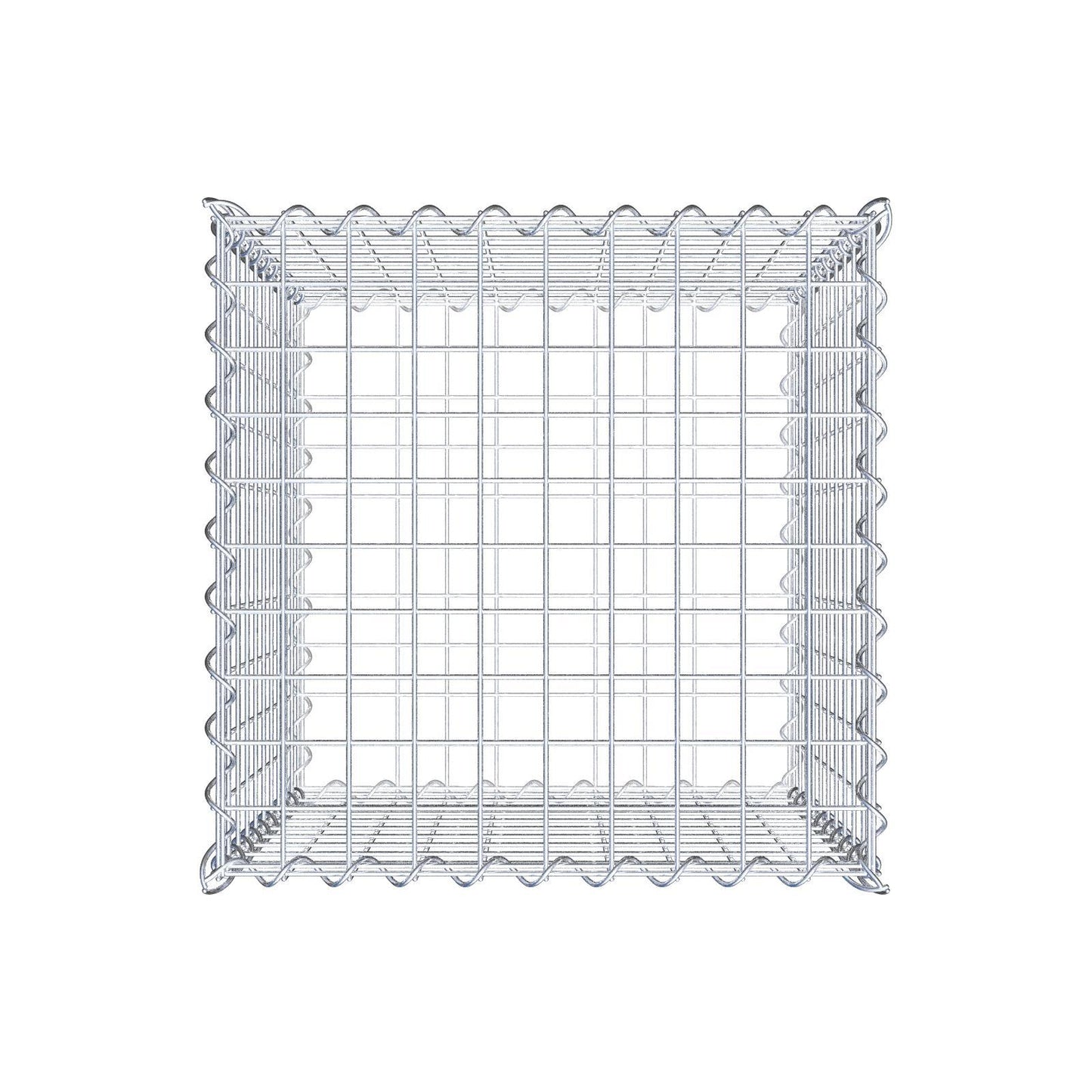Gabion 50 cm x 50 cm x 50 cm (L x H x D), maskestørrelse 5 cm x 5 cm, spiral