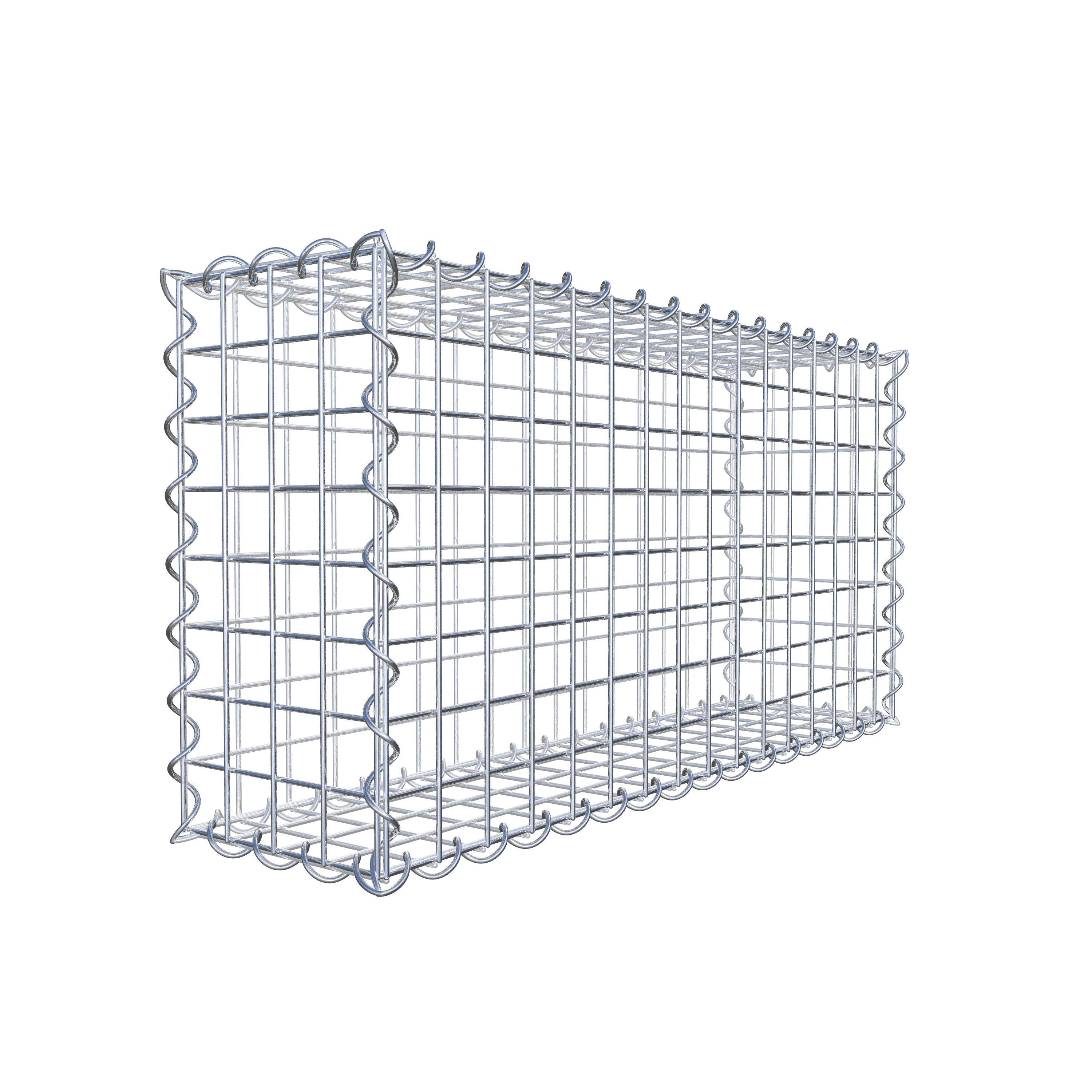 Gabion 80 cm x 40 cm x 20 cm (L x H x P), maille 5 cm x 5 cm, spirale