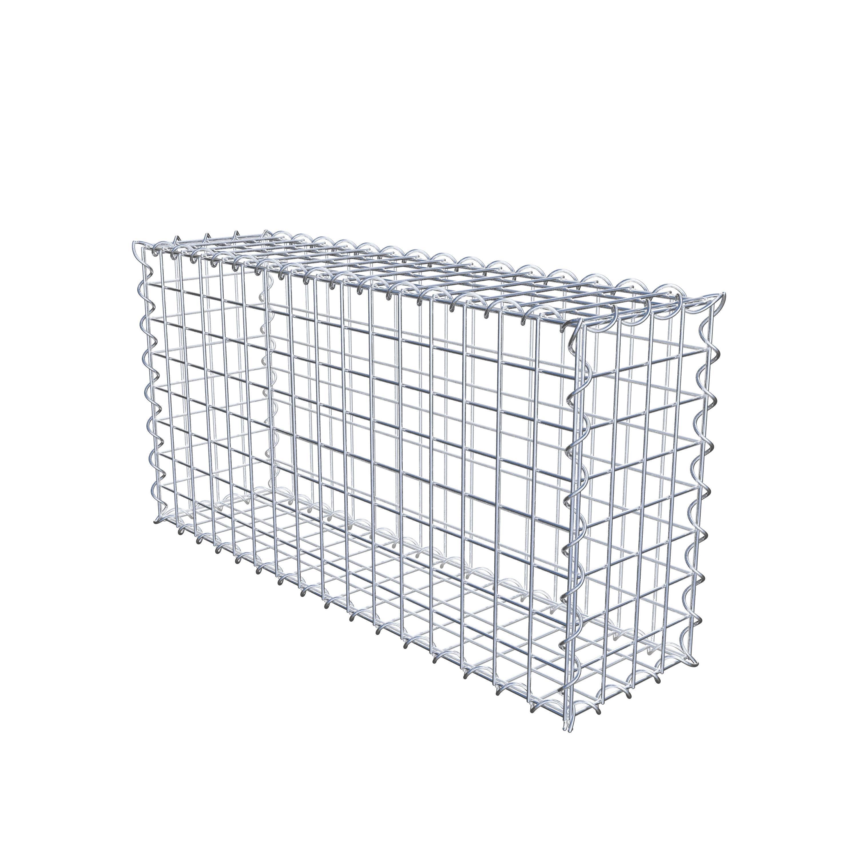 Gabion 80 cm x 40 cm x 20 cm (L x H x P), maille 5 cm x 5 cm, spirale