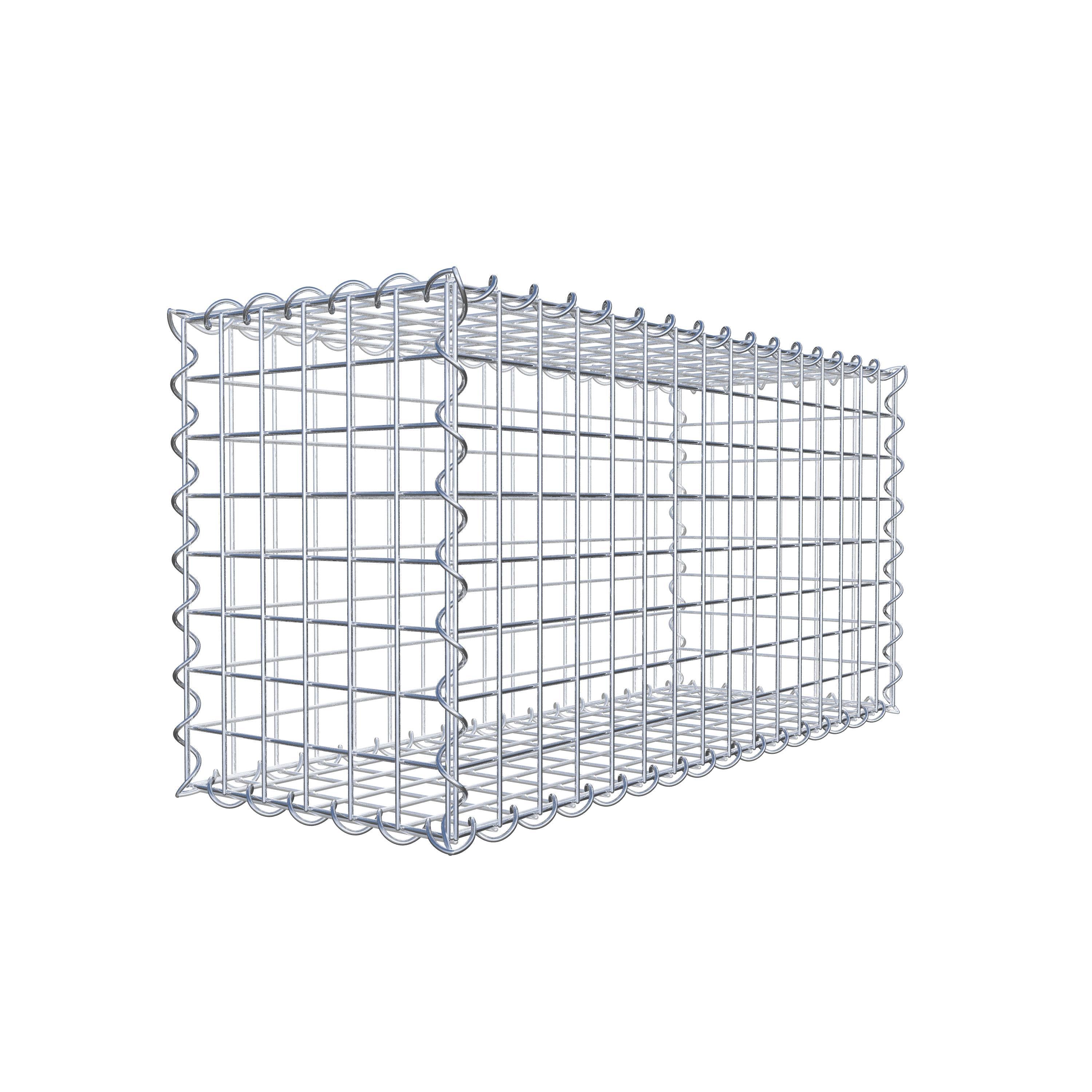 Gabion 80 cm x 40 cm x 30 cm (L x H x P), maille 5 cm x 5 cm, spirale