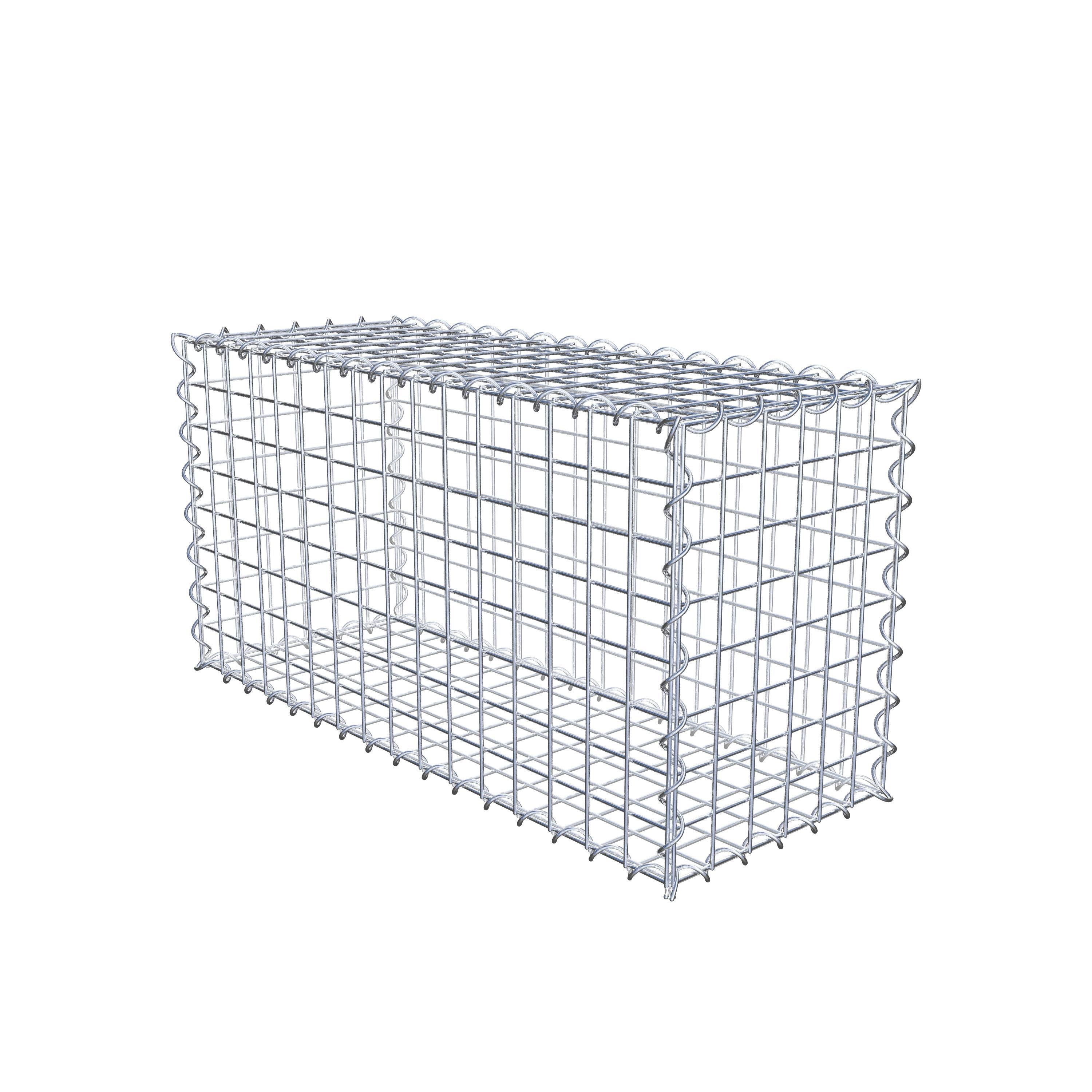 Gabion 80 cm x 40 cm x 30 cm (L x H x P), maille 5 cm x 5 cm, spirale