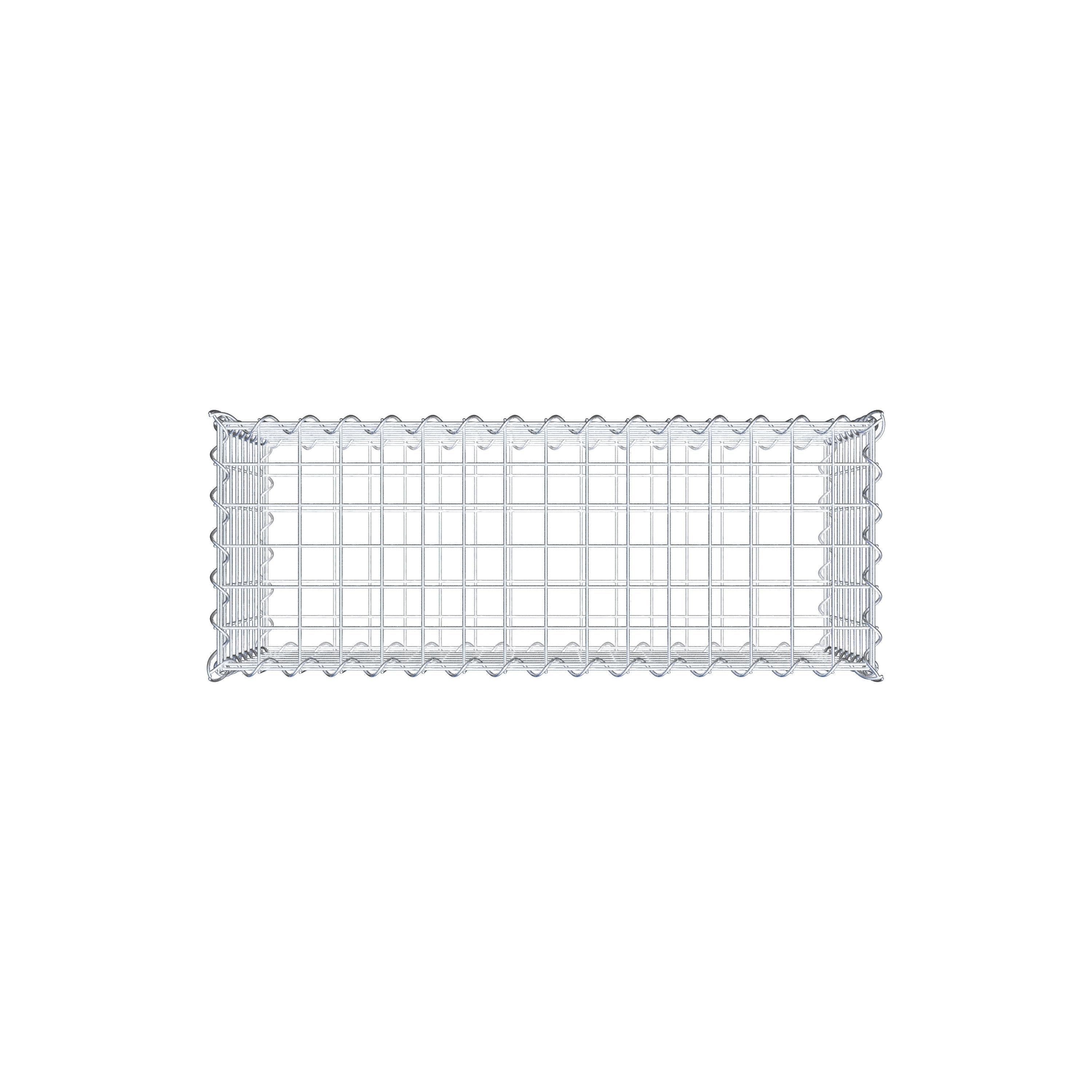 Gabion 80 cm x 40 cm x 30 cm (L x H x P), maille 5 cm x 5 cm, spirale