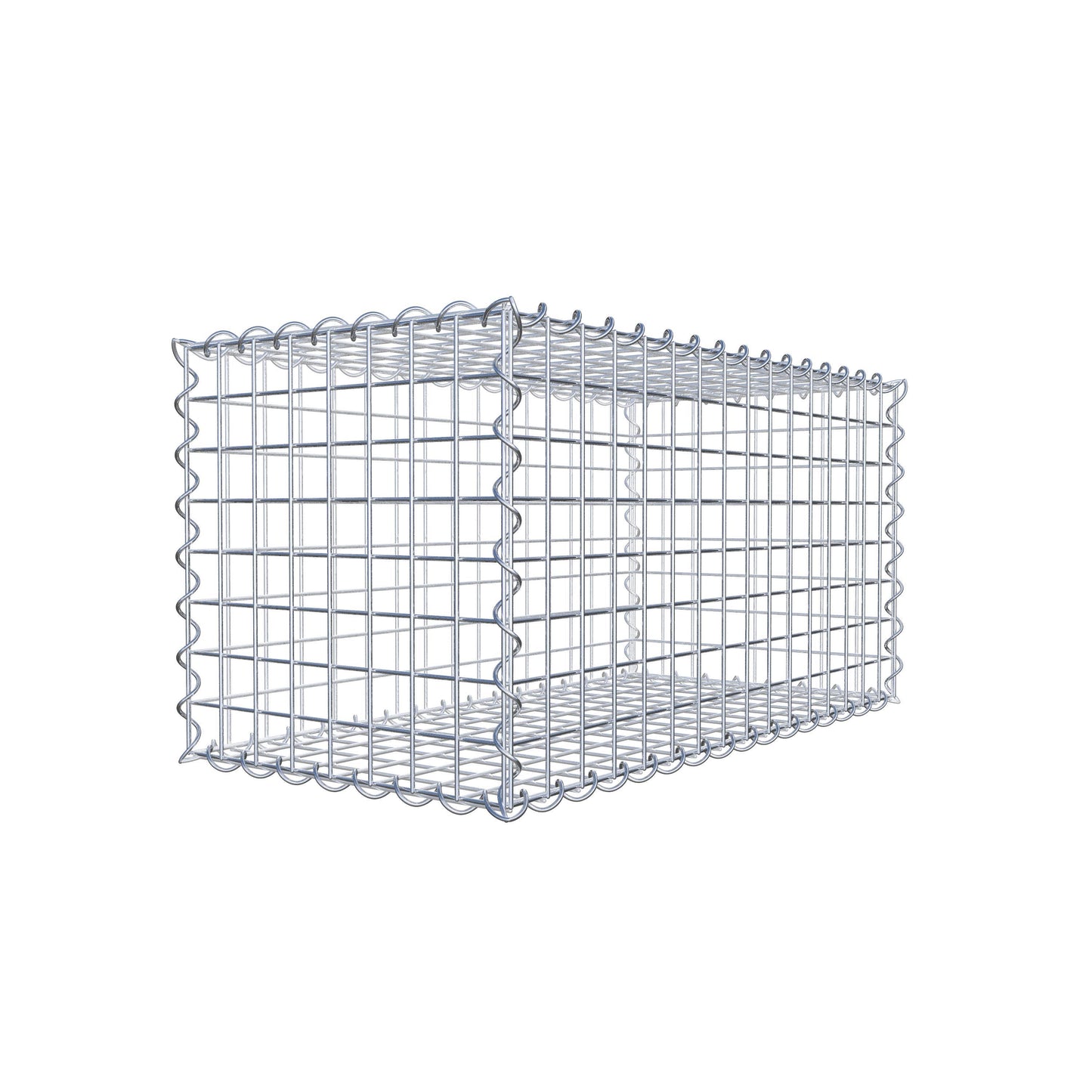 Gabion 80 cm x 40 cm x 40 cm (L x H x D), maskestørrelse 5 cm x 5 cm, spiral