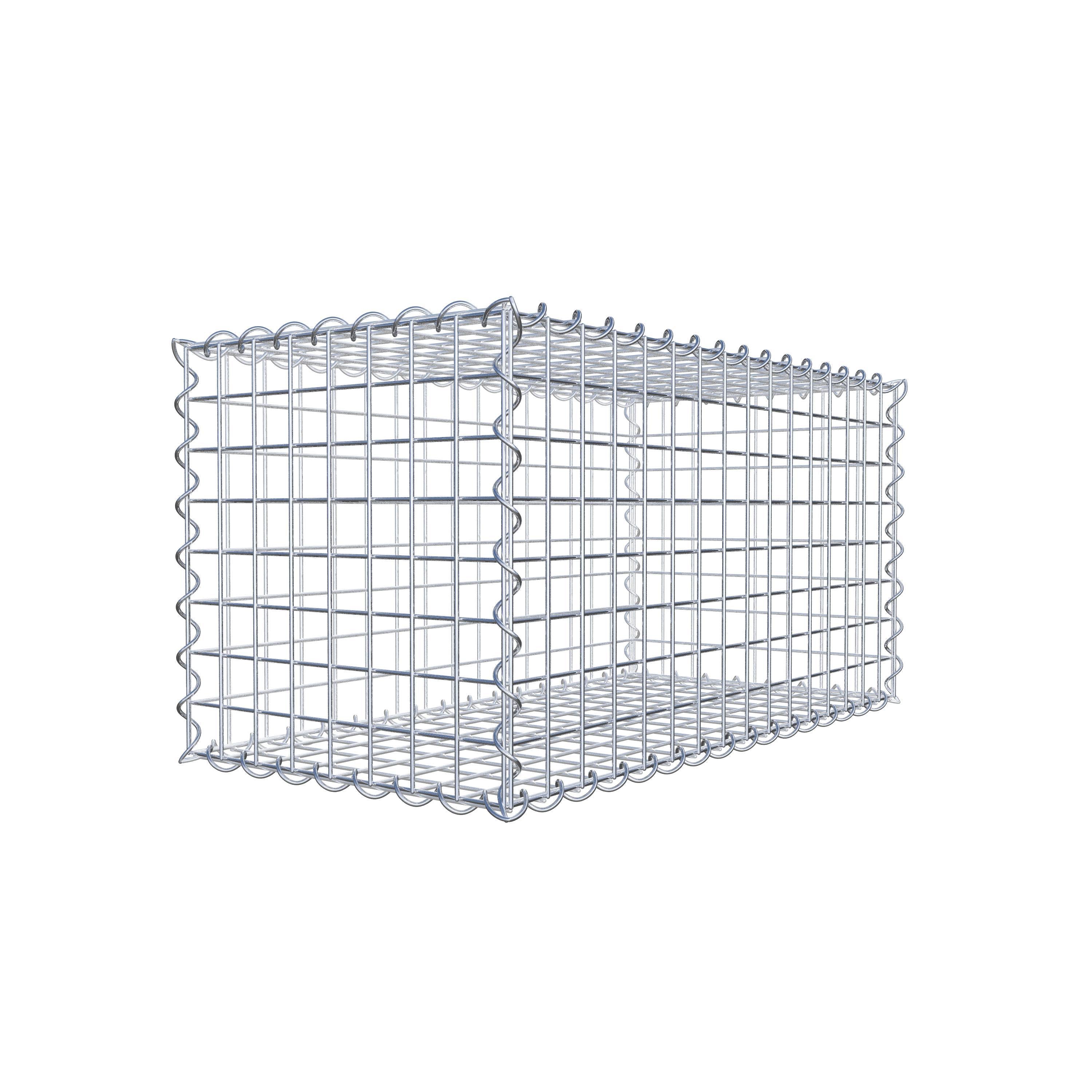 Gabion 80 cm x 40 cm x 40 cm (L x H x P), maille 5 cm x 5 cm, spirale