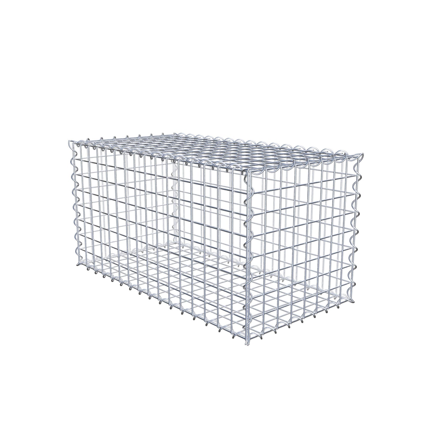 Gabion 80 cm x 40 cm x 40 cm (L x H x D), maskestørrelse 5 cm x 5 cm, spiral