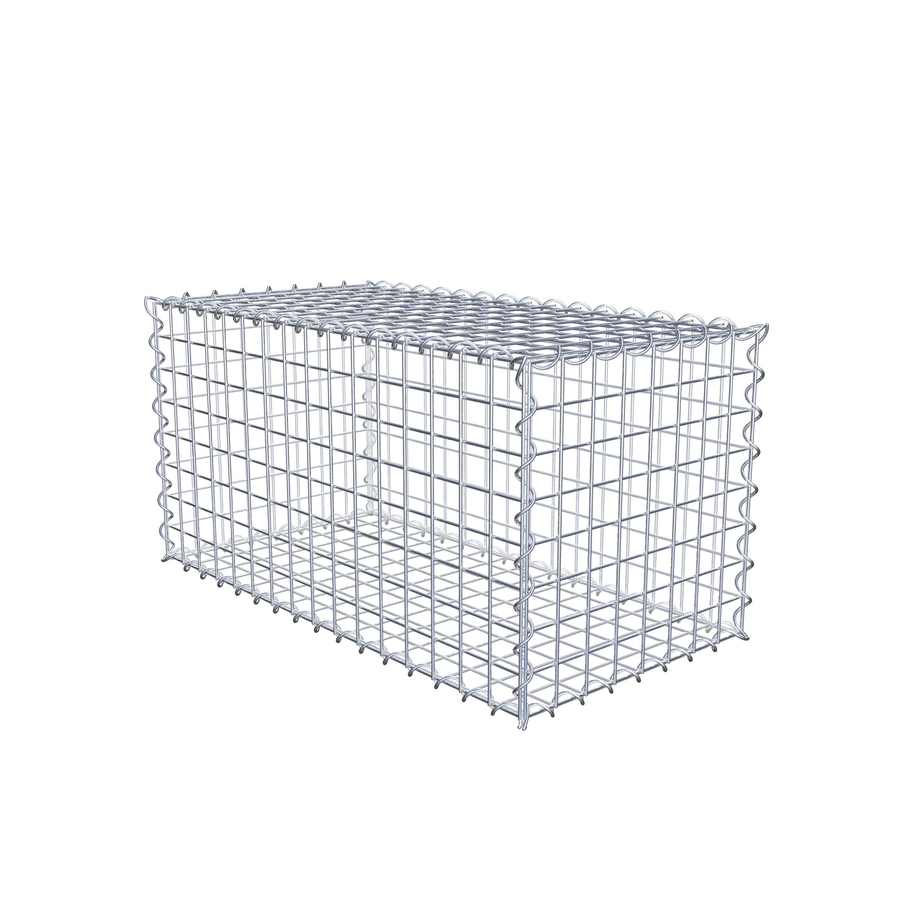 Gabion 80 cm x 40 cm x 40 cm (L x H x P), maille 5 cm x 5 cm, spirale