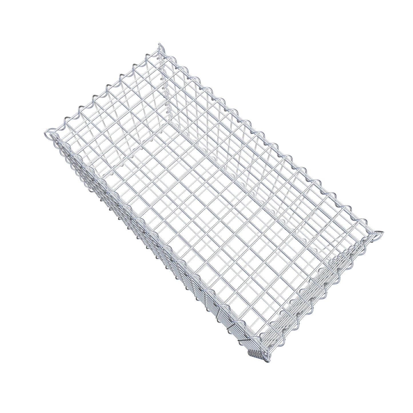 Gabion 80 cm x 40 cm x 40 cm (L x H x D), maskestørrelse 5 cm x 5 cm, spiral